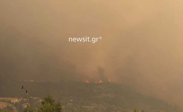 Εισήγηση για προληπτική εκκένωση στα Βίλια - Δήμαρχος Μάνδρας στο newsit.gr: Η φωτιά είναι πολύ κοντά στα σπίτια!
