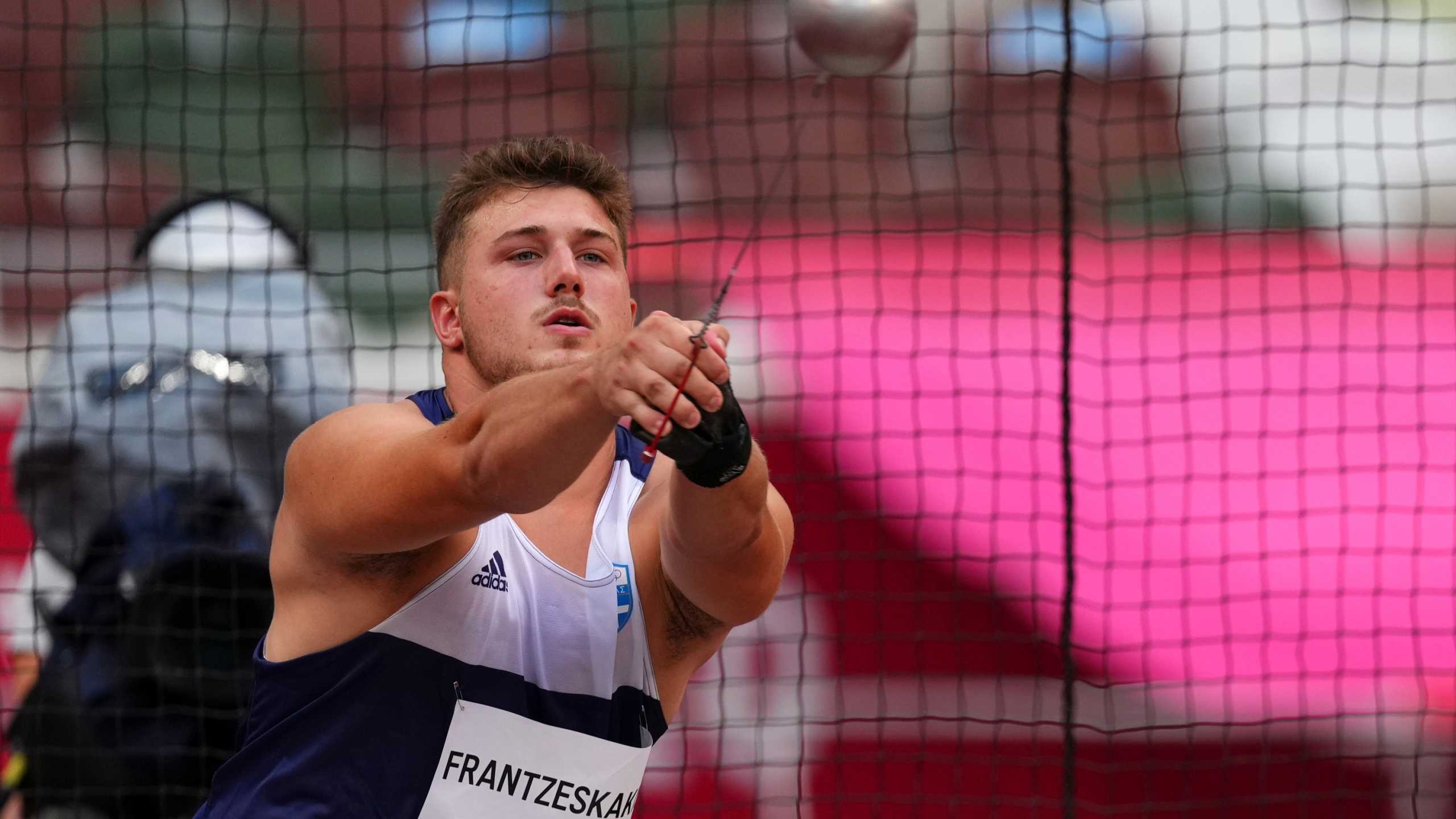 Tokyo 2020 Olympics - Athletics - Men's Hammer Throw - Qualification - OLS - Olympic Stadium, Tokyo, Japan - August 2, 2021. Christos Frantzeskakis of Greece in action REUTERS