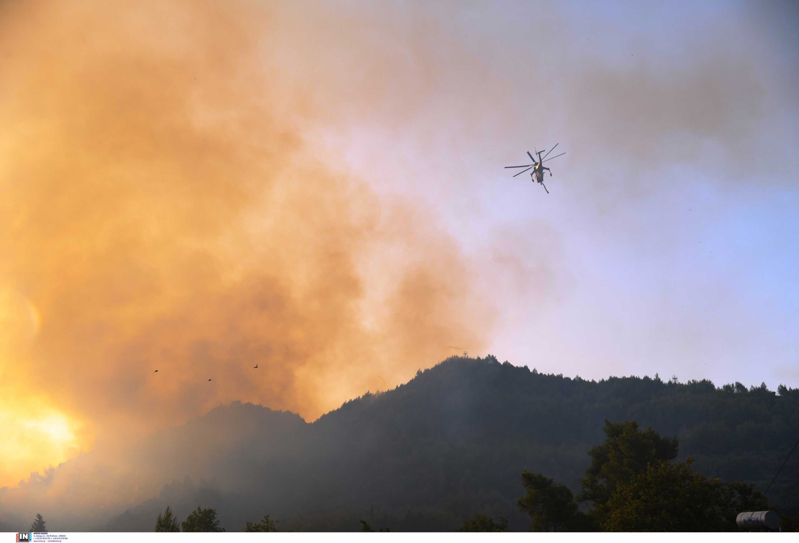 Φωτιά στη Λακωνία: Σε δύσβατα σημεία οι αναζωπυρώσεις της Μάνης