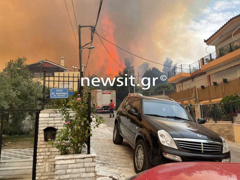 Φωτιά στην Αττική: Καίγονται σπίτια σε Ιπποκράτειο Πολιτεία και Κρυονέρι! Απανωτές εκρήξεις