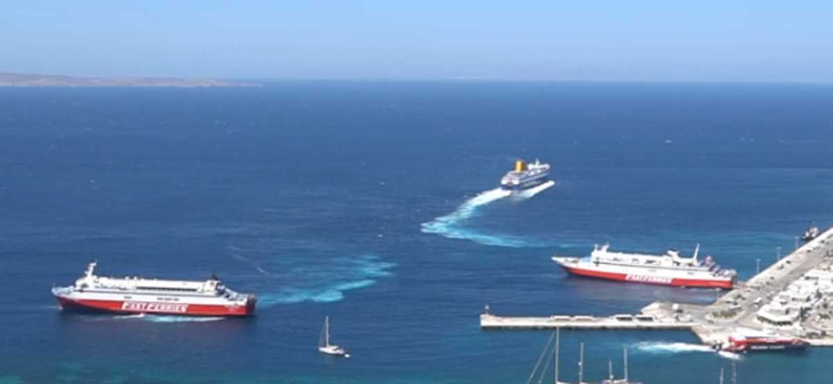 Μύκονος: Η κίνηση στο λιμάνι του νησιού μέσα σε ένα βίντεο λίγων δευτερολέπτων