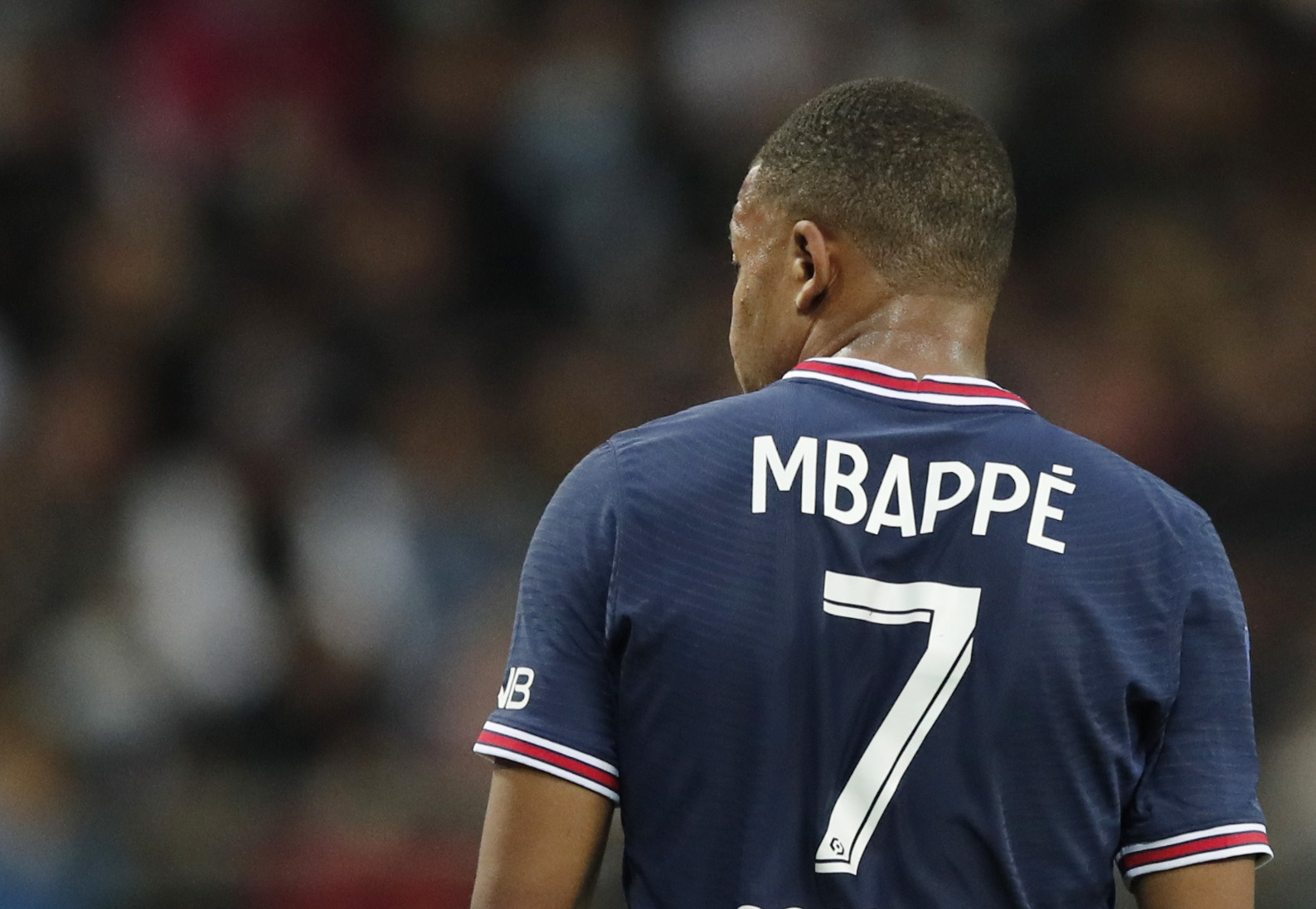 Soccer Football - Ligue 1 - Stade de Reims v Paris St Germain - Stade Auguste-Delaune, Reims, France - August 29, 2021 Paris St Germain's Kylian Mbappe REUTERS