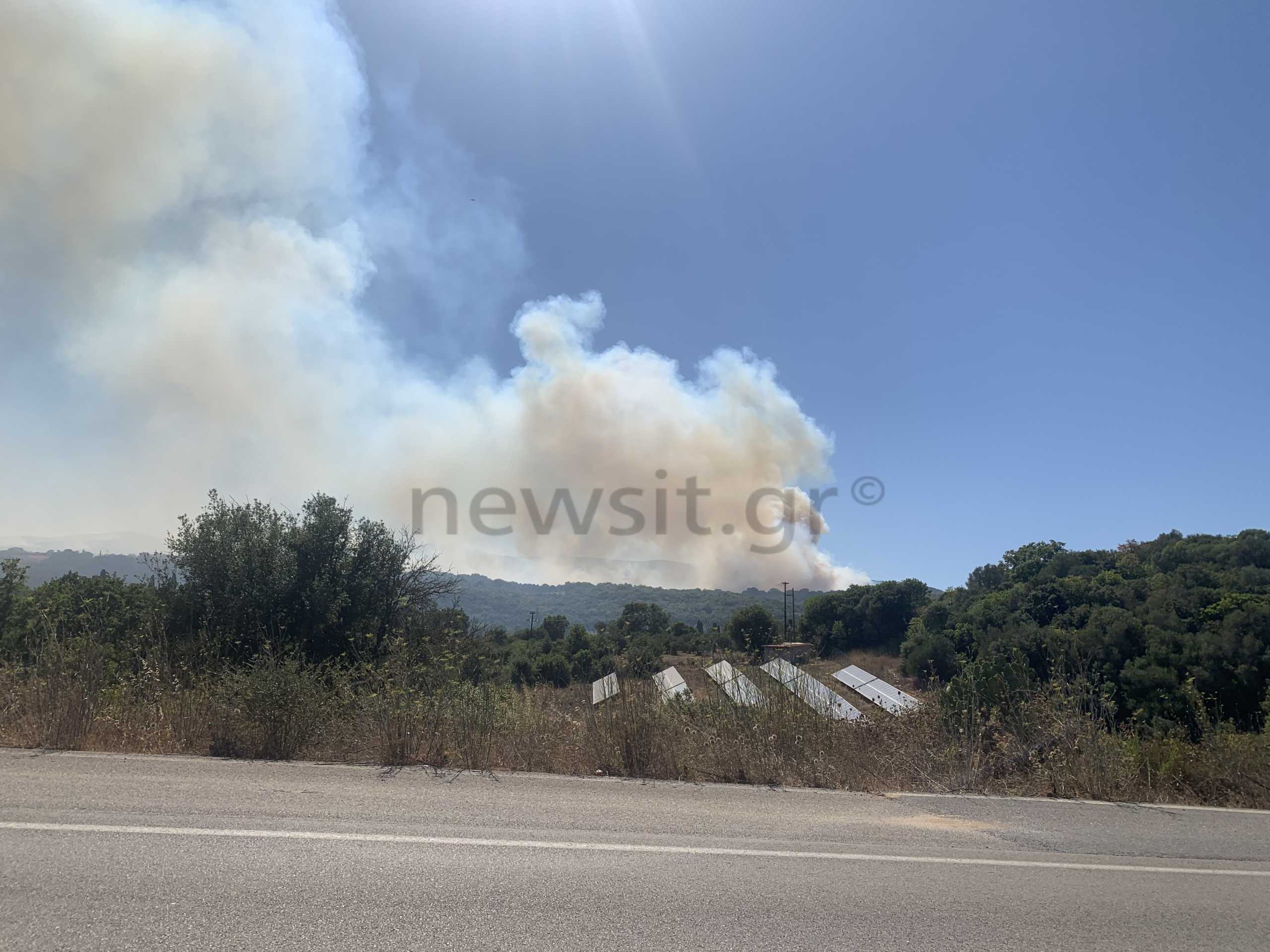 Φωτιά στη Μεσσηνία: Έκλεισε ο αυτοκινητόδρομος Κορίνθου-Τρίπολης-Καλαμάτας