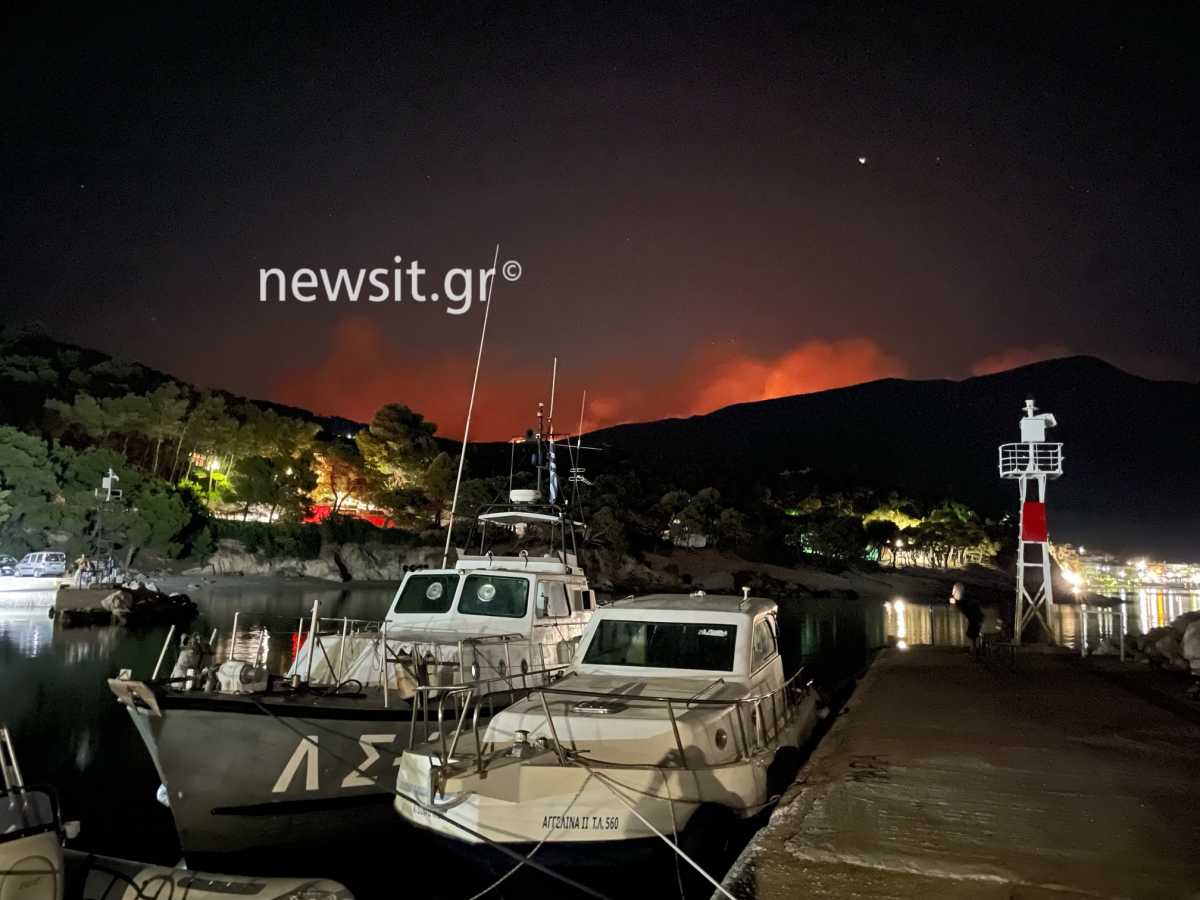 Φωτιά στα Βίλια: Νύχτα αγωνίας στις φλόγες