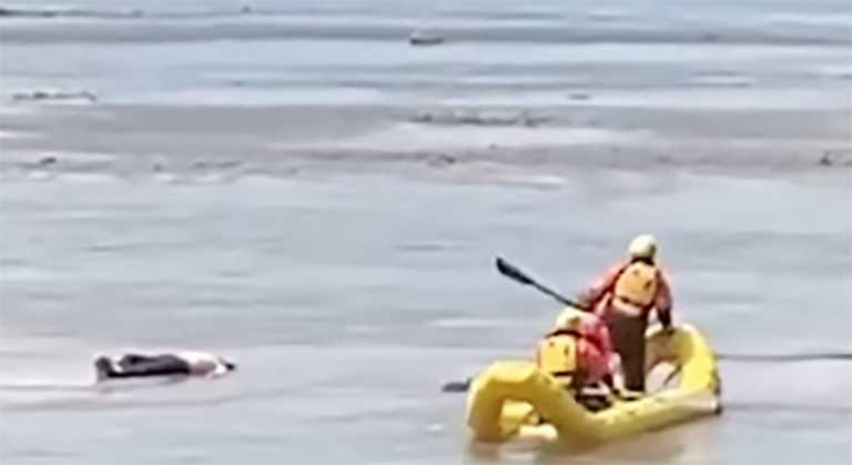 Η επιχείριση διάσωσης του νεκρού σε ποτάμι δεν πήγε όπως φαντάζονταν