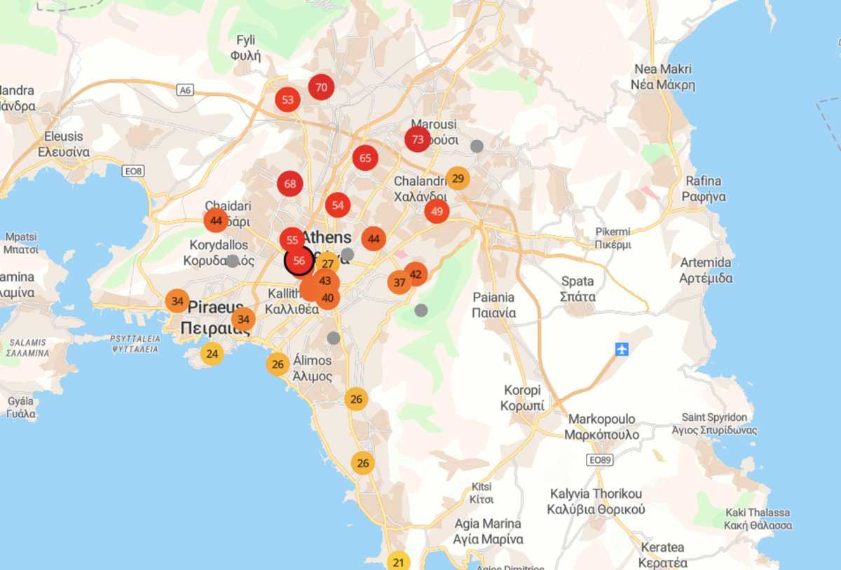 Φωτιά στην Βαρυμπόμπη: Άκρως επικίνδυνος ο αέρας στην Αθήνα