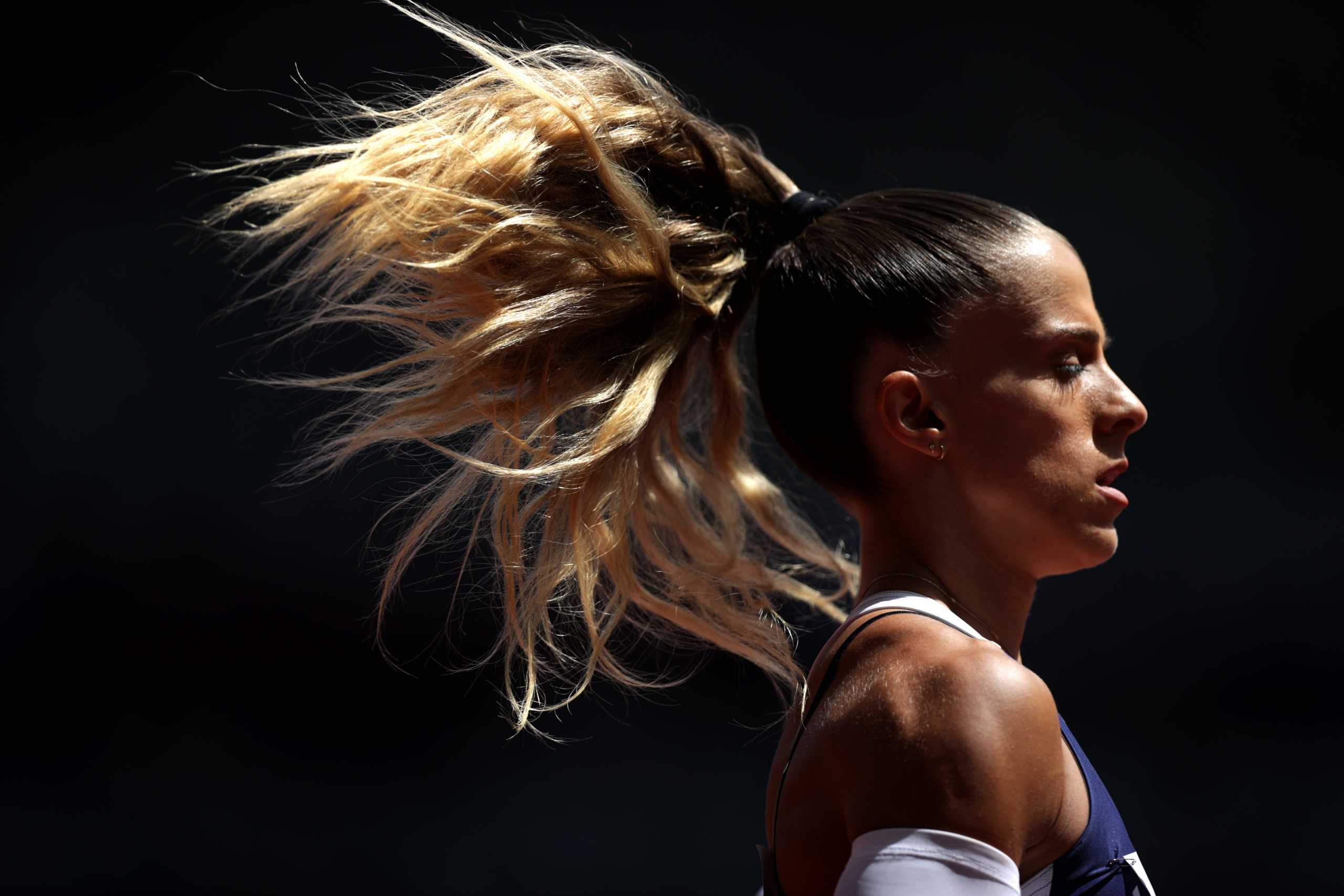 Tokyo 2020 Olympics - Athletics - Women's 400m - Round 1 - Olympic Stadium, Tokyo, Japan - August 3, 2021. Irini Vasiliou of Greece before competing in Heat 4 REUTERS