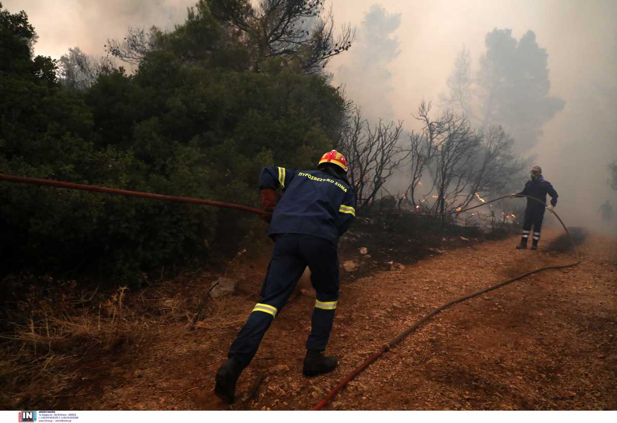 Φωτιά στην Ηλεία στην περιοχή Σιμίζα