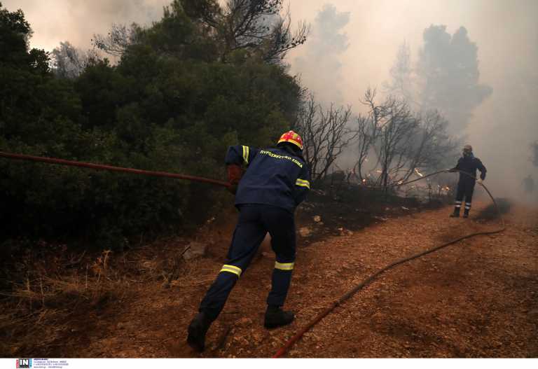 Φωτιά στα Βίλια: Οριοθετημένη στο μεγαλύτερο μέρος της – Κανένας κίνδυνος για τους οικισμούς, φόβος για αναζωπυρώσεις