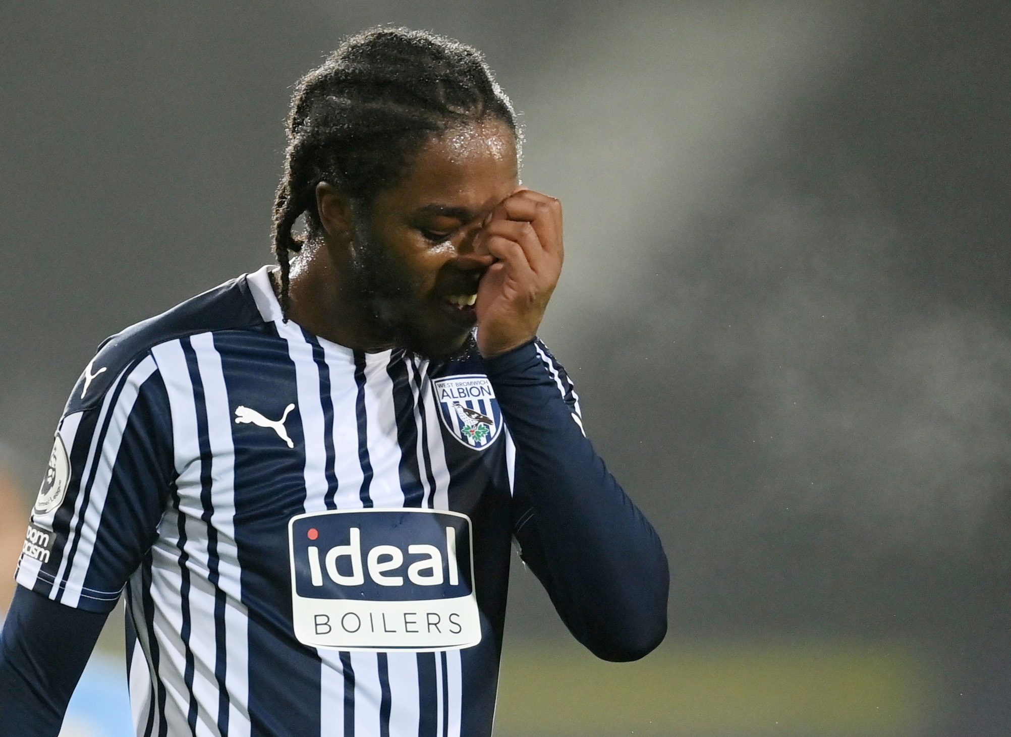 FILE PHOTO: Soccer Football - Premier League - West Bromwich Albion v Manchester City - The Hawthorns, West Bromwich, Britain - January 26, 2021 West Bromwich Albion's Romaine Sawyers Pool via REUTERS