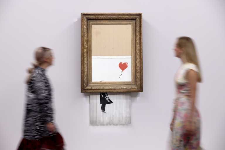 Britain: Banksy's half-ruined work is being auctioned at six times the price