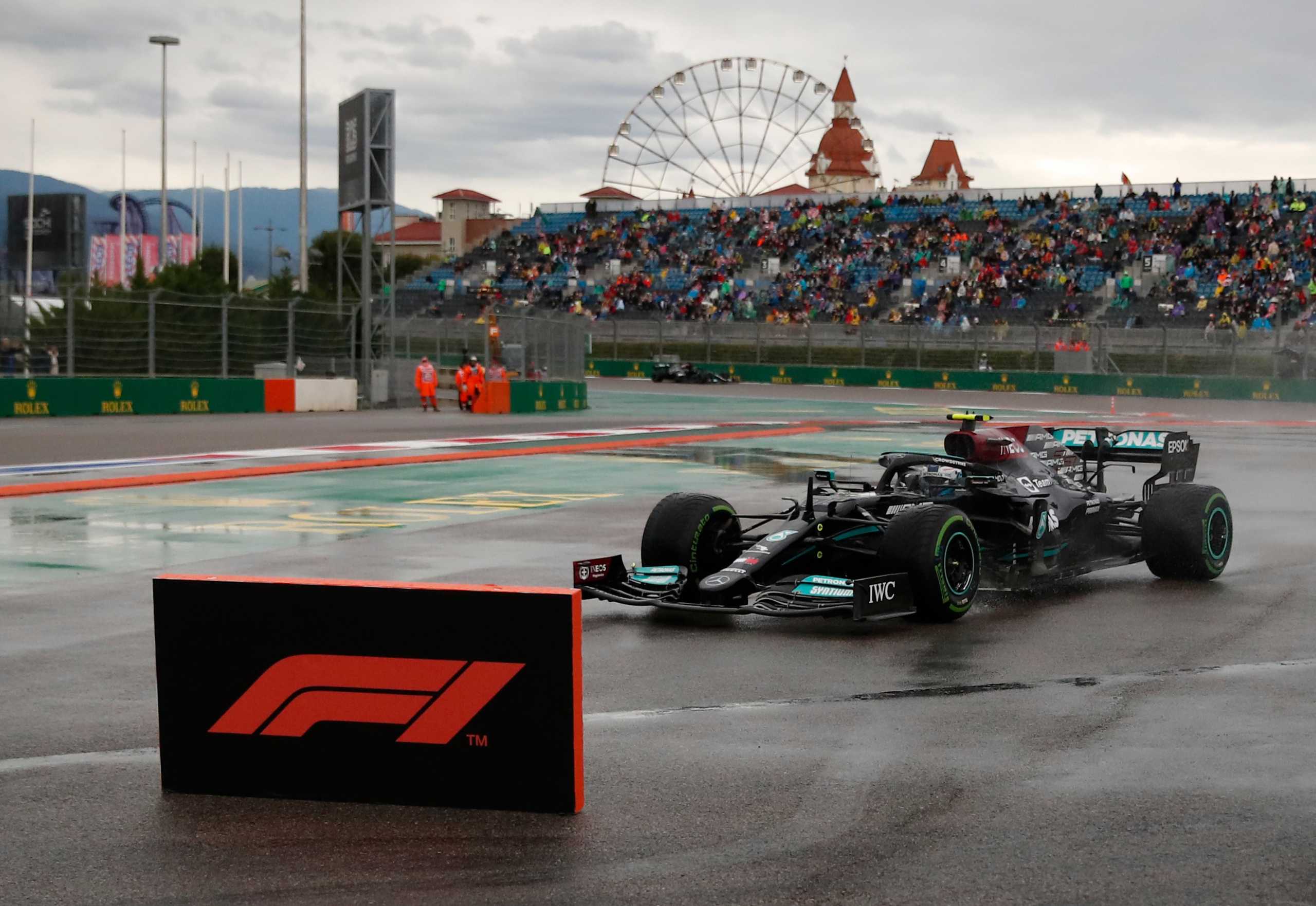Formula One F1 - Russian Grand Prix - Sochi Autodrom, Sochi, Russia - September 25, 2021 Mercedes' Valtteri Bottas during qualifying REUTERS