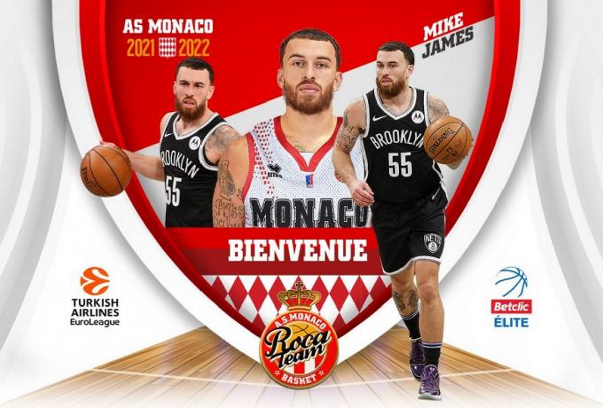 Μάικ Τζέιμς – Euroleague: Η Μονακό πυροδότησε τη «βόμβα» με τον Αμερικανό γκαρντ