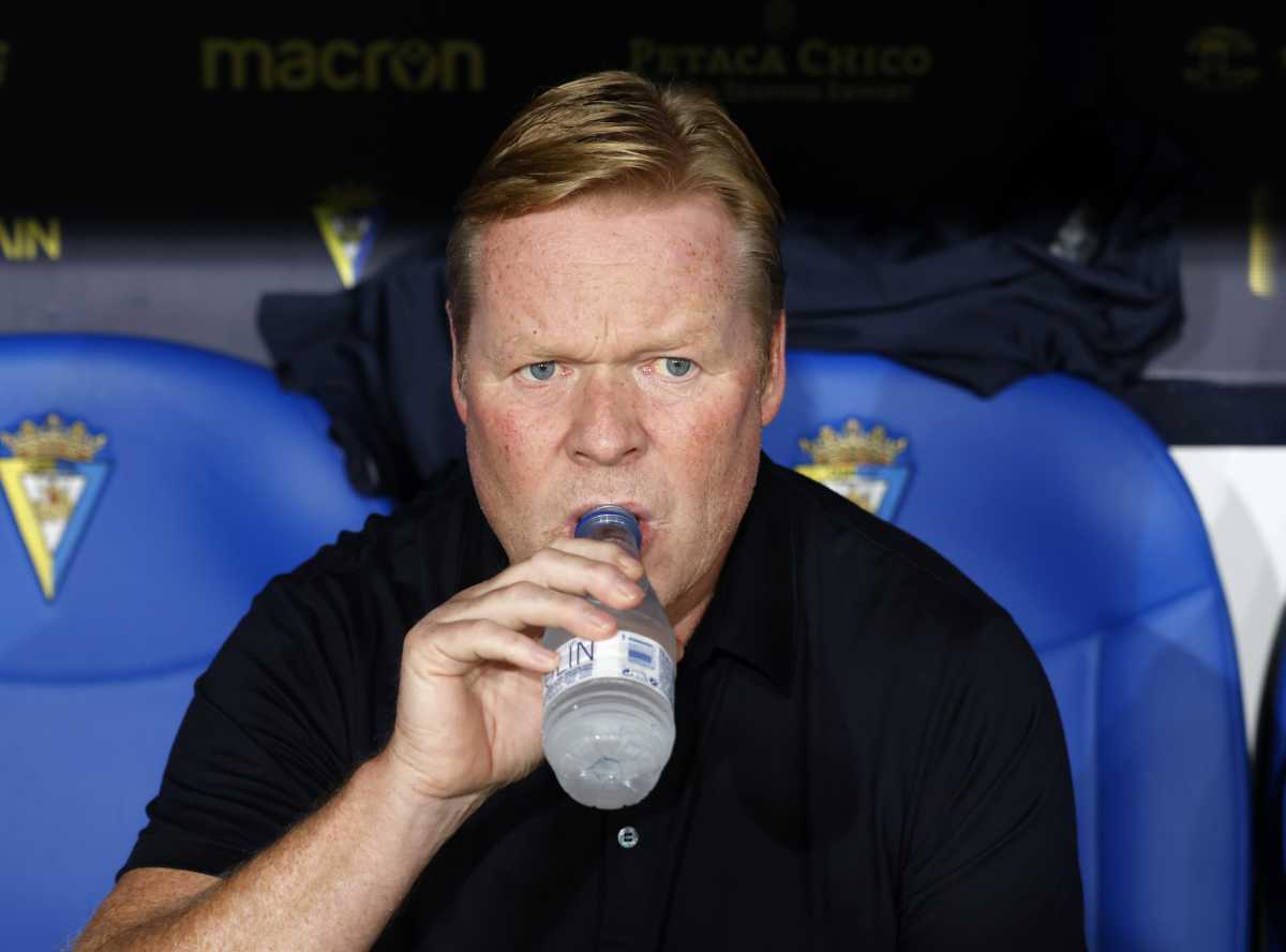 Soccer Football - LaLiga - Cadiz v FC Barcelona - Estadio Nuevo Mirandilla, Cadiz, Spain - September 23, 2021 FC Barcelona coach Ronald Koeman REUTERS