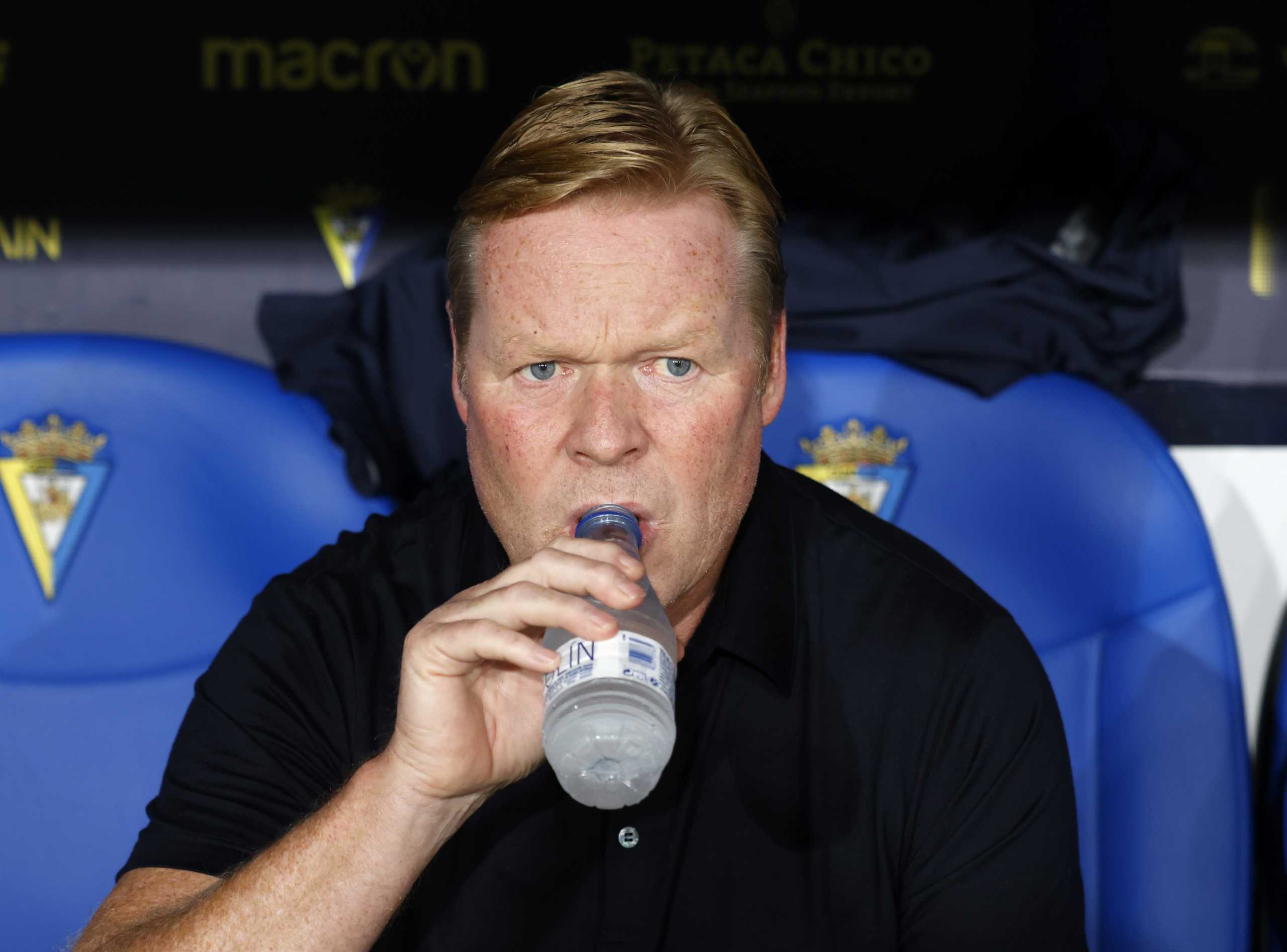 Soccer Football - LaLiga - Cadiz v FC Barcelona - Estadio Nuevo Mirandilla, Cadiz, Spain - September 23, 2021 FC Barcelona coach Ronald Koeman REUTERS