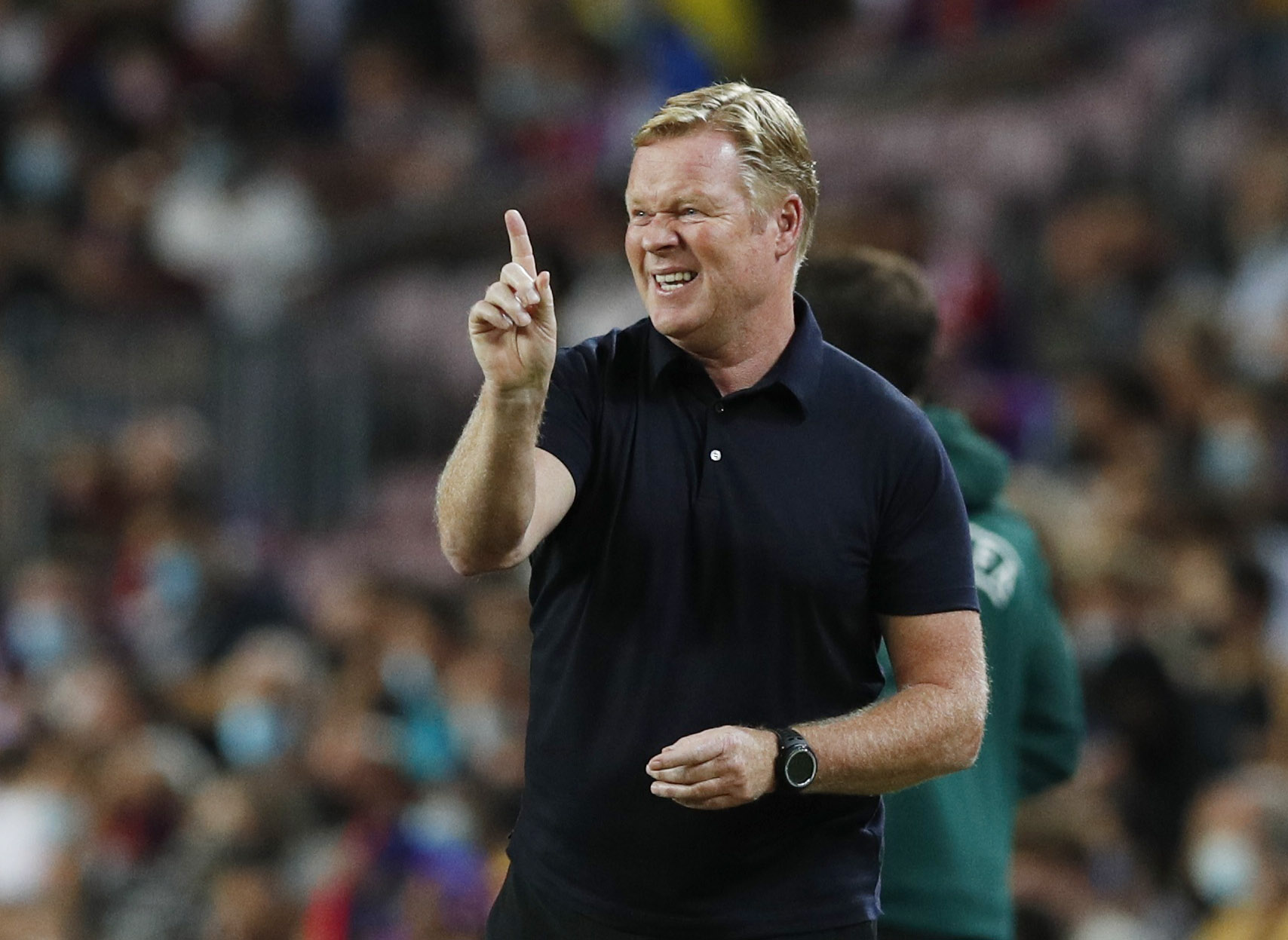 Soccer Football - Champions League - Group E - FC Barcelona vs Bayern Munich - Camp Nou, Barcelona, Spain - September 14, 2021 FC Barcelona coach Ronald Koeman REUTERS