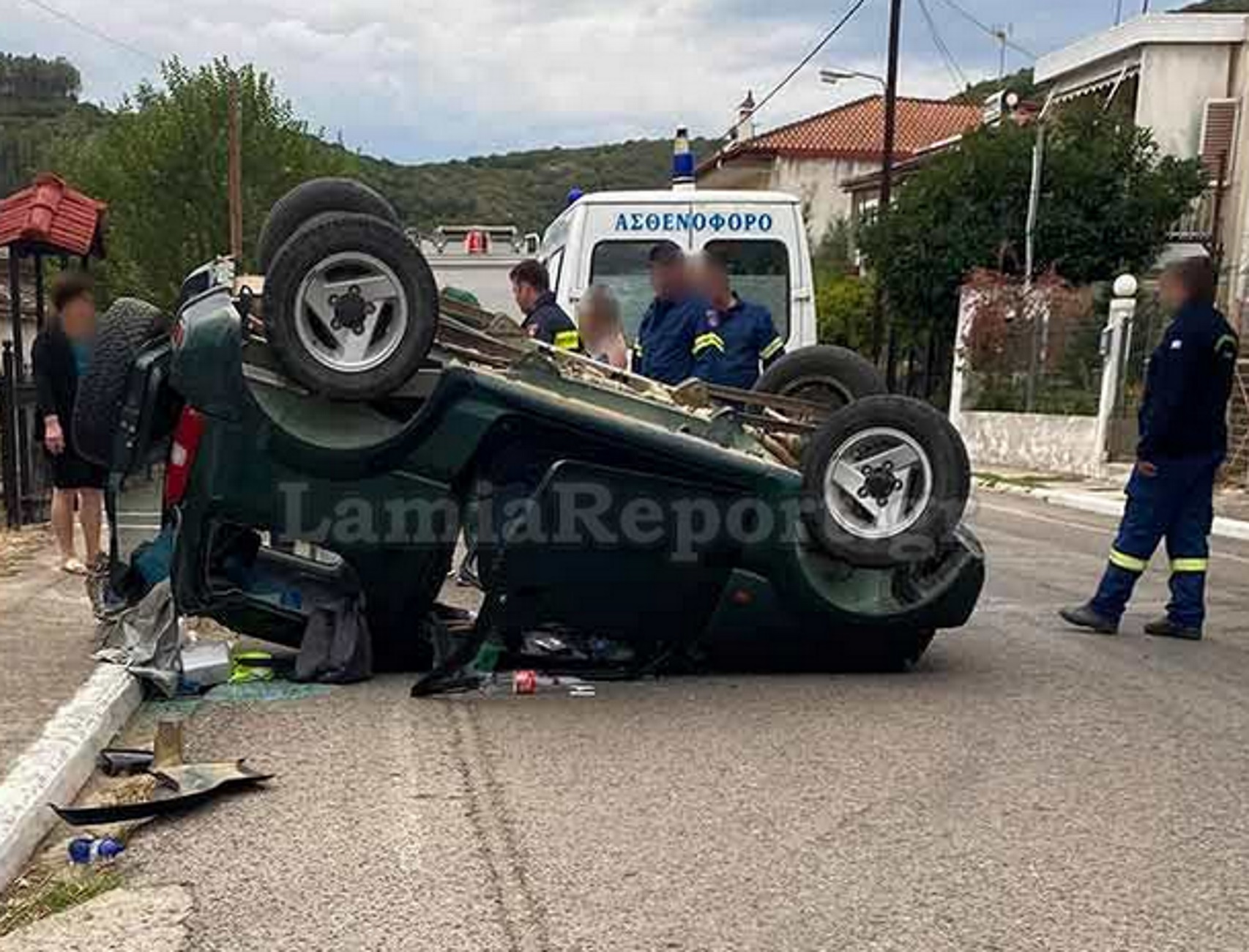 Φθιώτιδα: Έστριψε ξαφνικά και έφερε αυτές τις εικόνες στη Μακρακώμη – Το νέο τροχαίο στην περιοχή