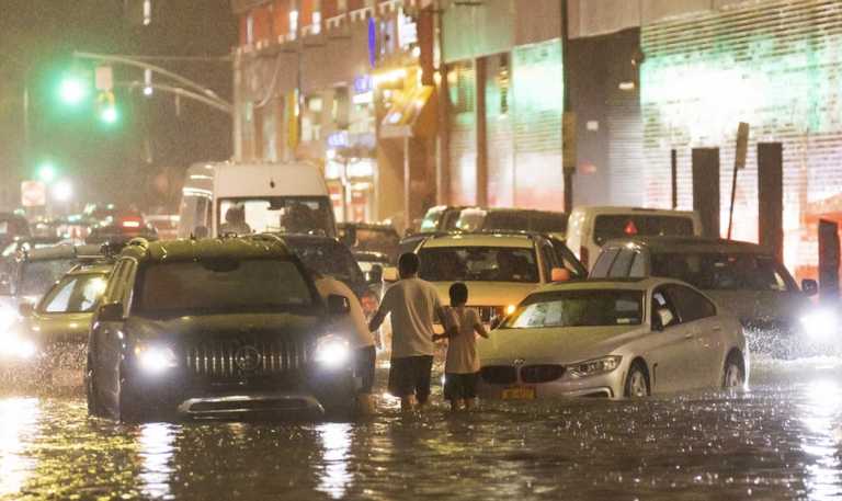 ΗΠΑ: 9 νεκροί από τις φονικές πλημμύρες σε Νέα Υόρκη και Νιου Τζέρσεϊ