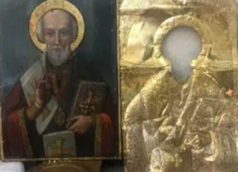 Πάτρα: Η ιστορία με αυτή την εικόνα του Αγίου Νικολάου που προκάλεσε συγκίνηση στους πιστούς