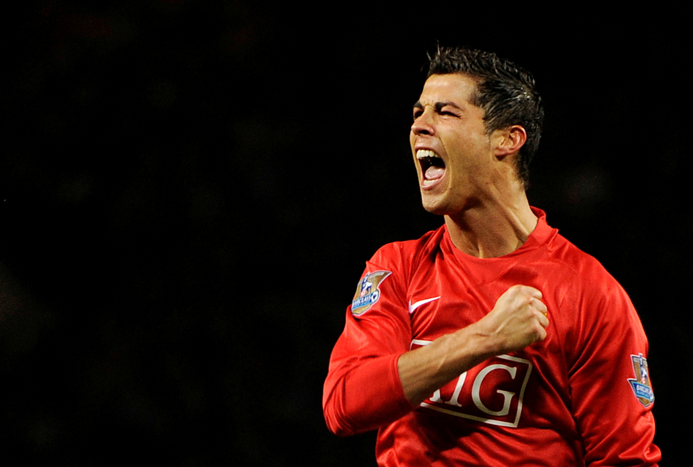 FILE PHOTO: FILE PHOTO: Soccer Football - English Premier League - Manchester United v West Ham United - Old Trafford, Manchester, Britain - October 29, 2008  Manchester United's Cristiano Ronaldo celebrates scoring their first goal   REUTERS