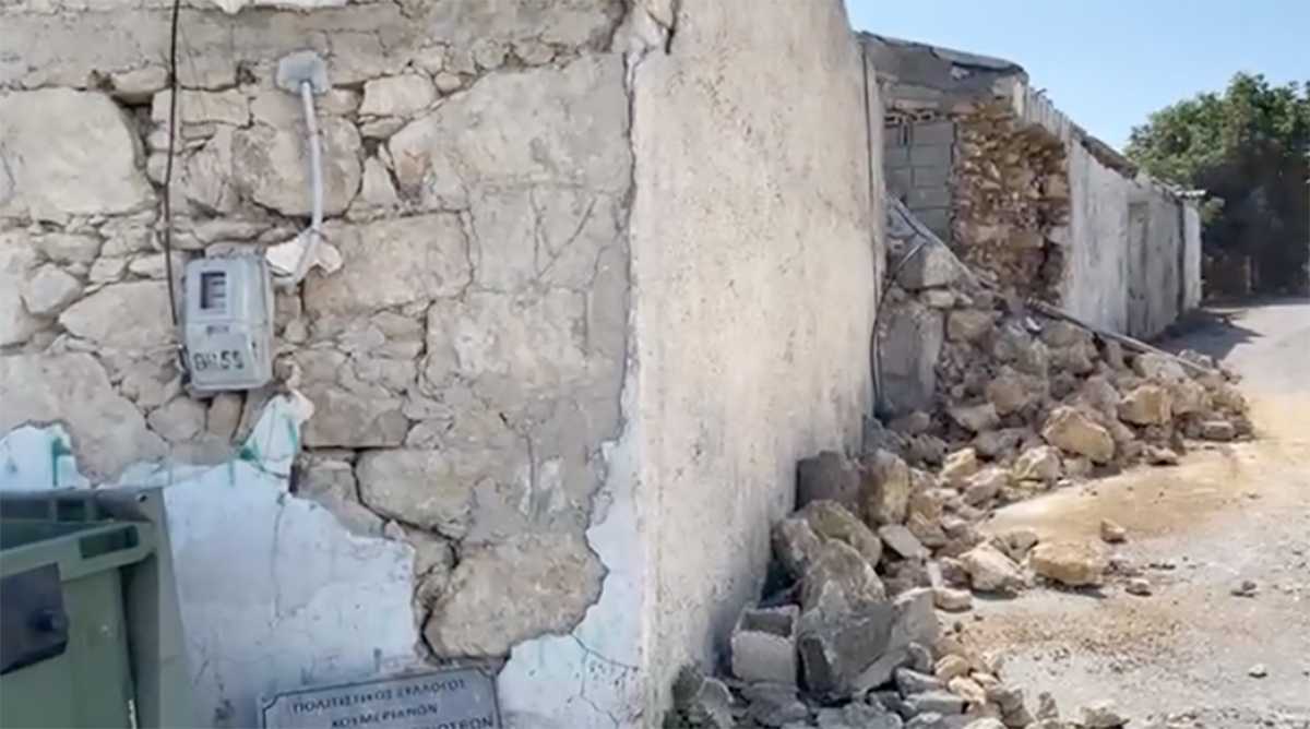 Σεισμός στην Κρήτη: Ισοπεδώθηκε το χωριό Χουμέρι