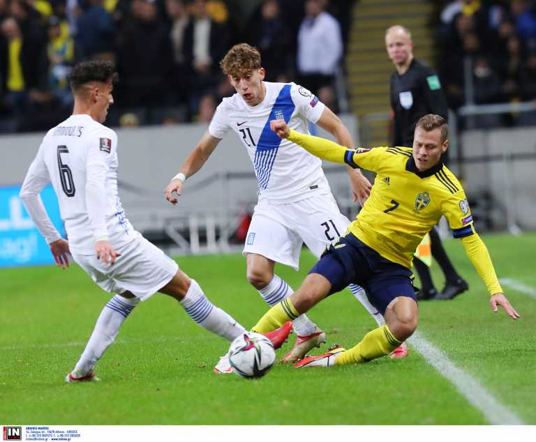 Σουηδία - Ελλάδα 2-0 ΤΕΛΙΚΟ: Μεγάλη προσπάθεια αλλά... ήττα στην Στοκχόλμη
