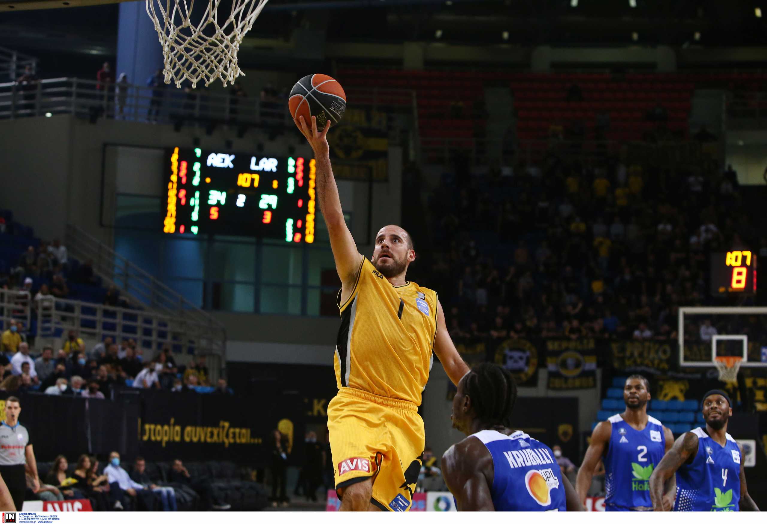 Basket League, ΑΕΚ – Λάρισα 81-69: Η Ένωση μπήκε με νίκη στο νέο της γήπεδο