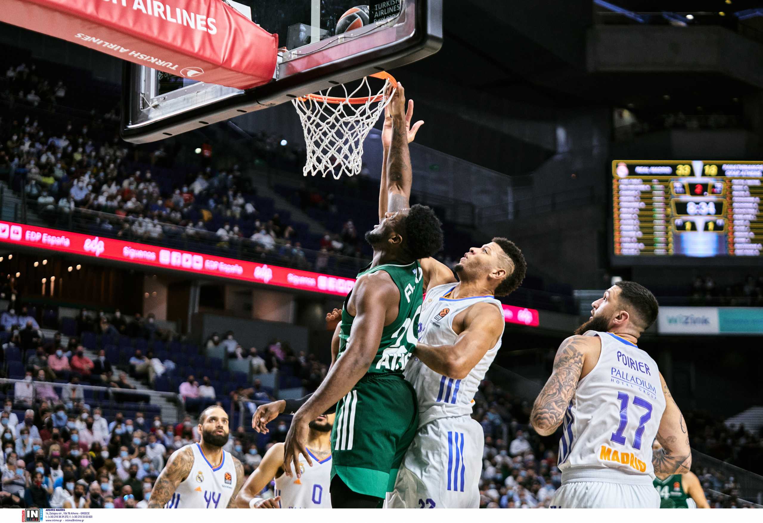 Euroleague, Ρεάλ Μαδρίτης – Παναθηναϊκός 88-65: Συντριβή στην Ισπανία για το «τριφύλλι»