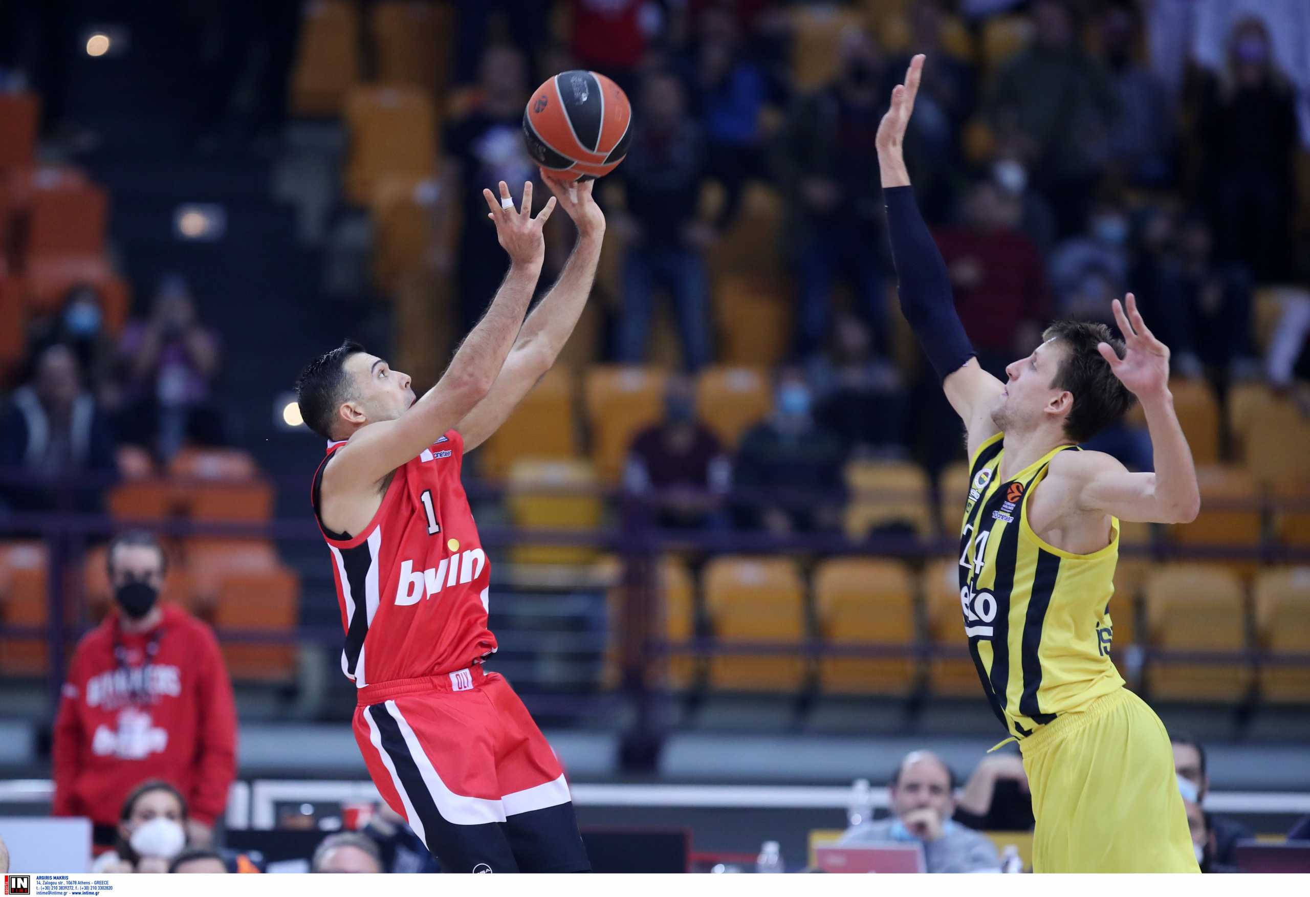 Euroleague, Ολυμπιακός – Φενέρμπαχτσε: Το νικητήριο καλάθι του Κώστα Σλούκα στη λήξη