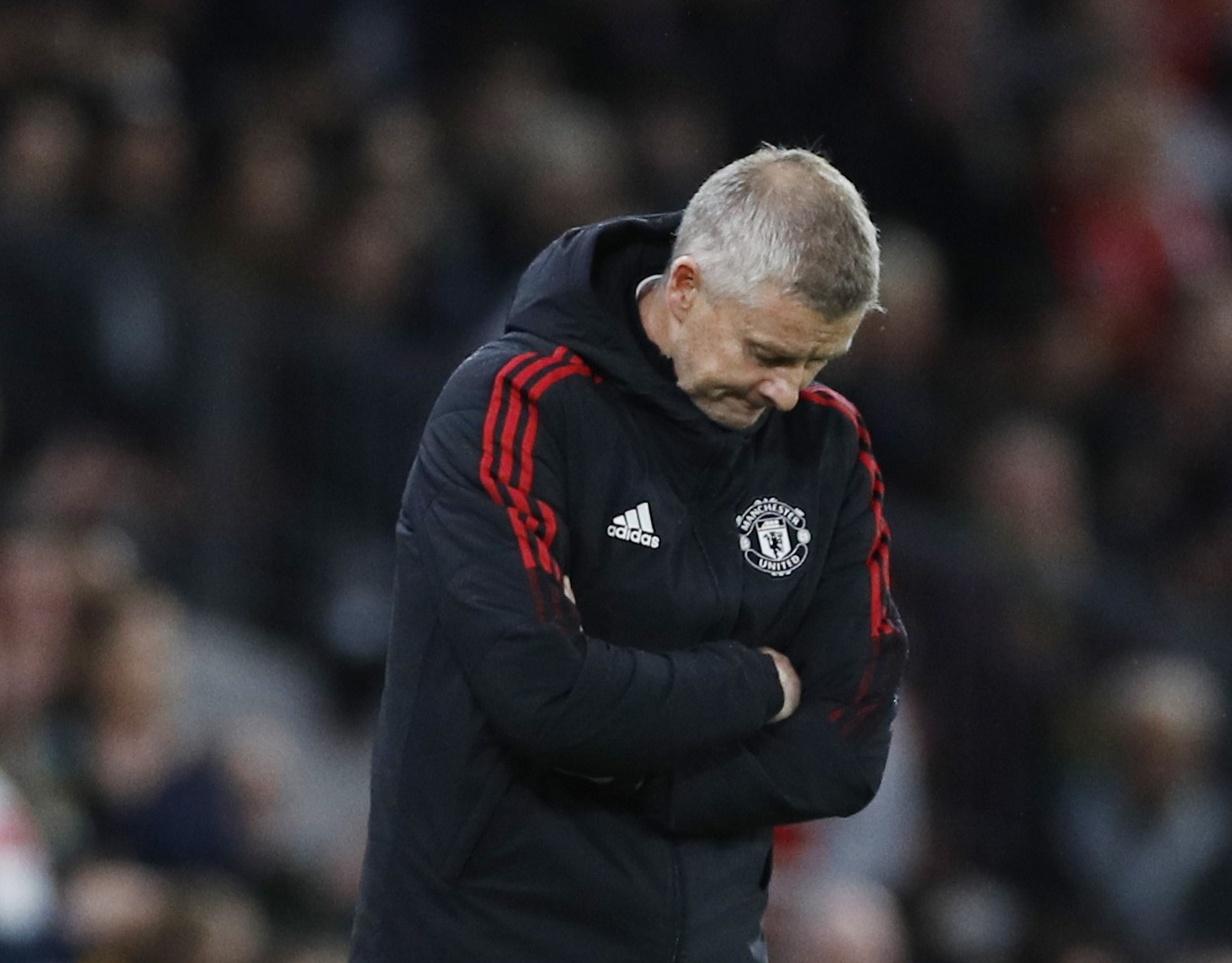 Soccer Football - Premier League - Manchester United v Liverpool - Old Trafford, Manchester, Britain - October 24, 2021 Manchester United manager Ole Gunnar Solskjaer REUTERS
