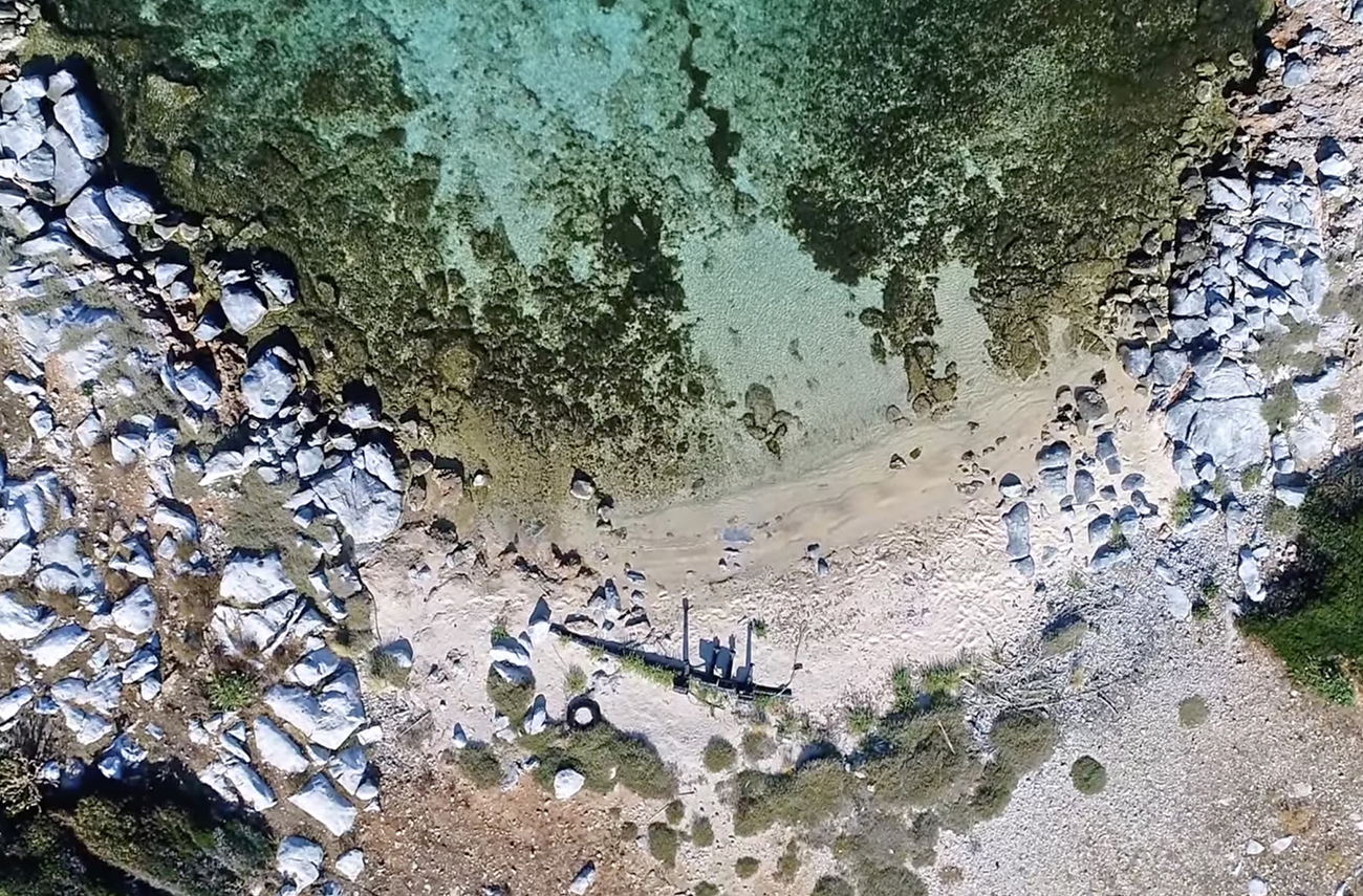 The Greek island with the creepy name where the famous movie was filmed