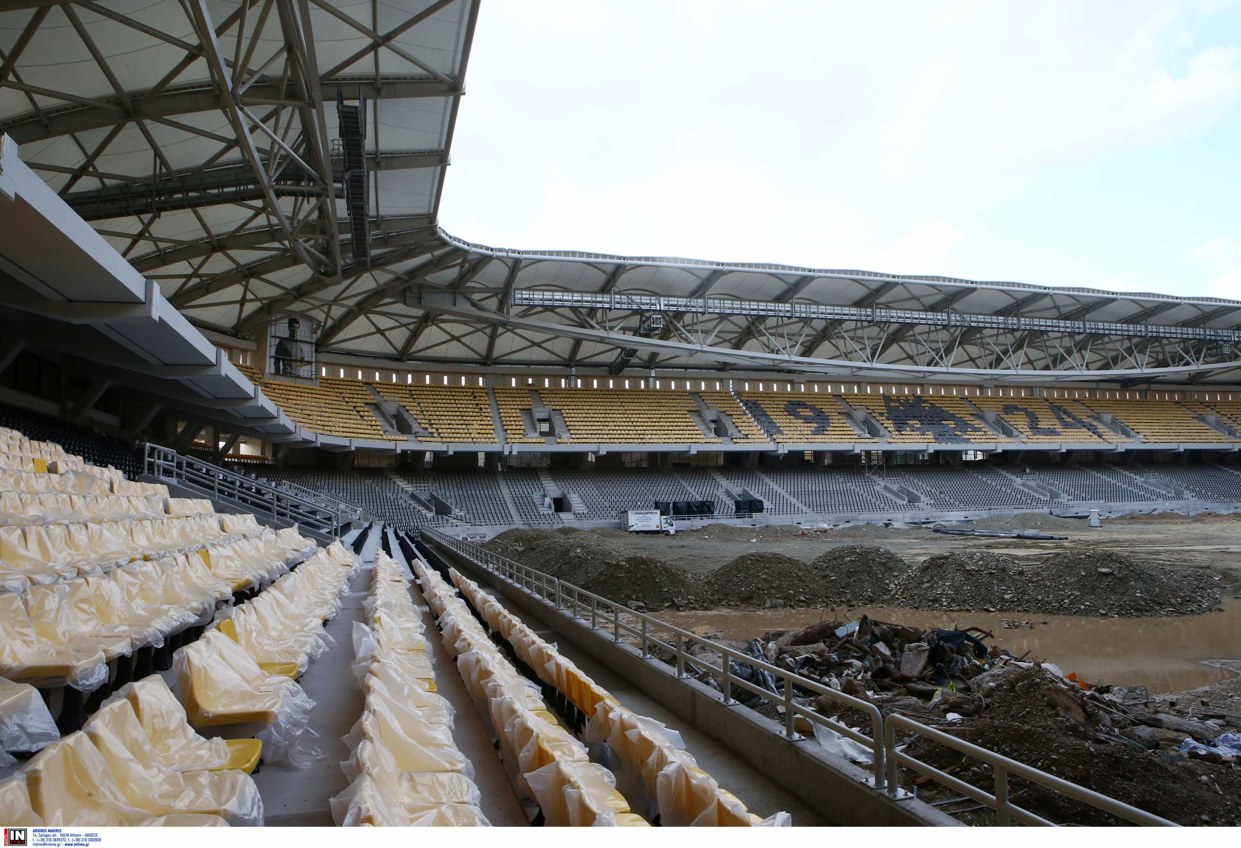 ΑΕΚ: Στρώνεται ο χλοοτάπητας στην Opap Arena