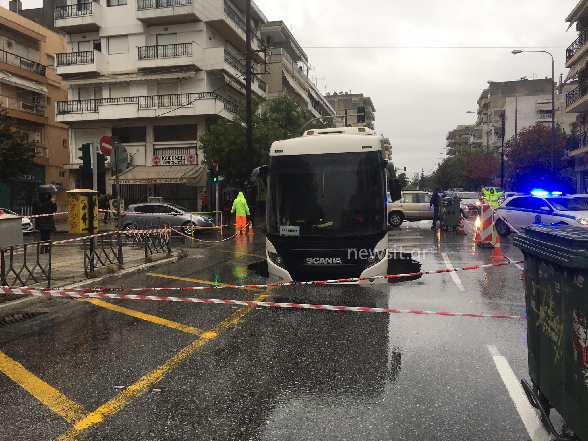 Θεσσαλονίκη: Αποκαταστάθηκε η κυκλοφορία στην Εθνικής Αντιστάσεως