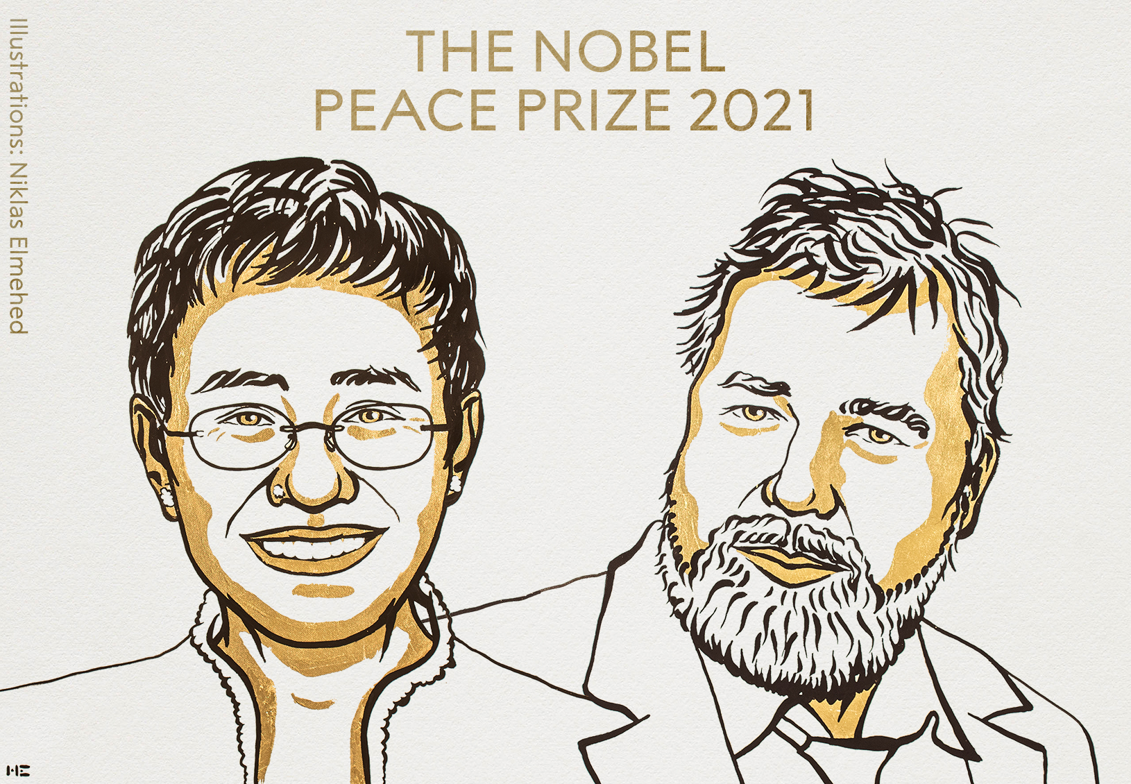 Νόμπελ Ειρήνης 2021: Απονεμήθηκε στη Μαρία Ρέσσα και τον Ντμίτρι Μουράτοφ