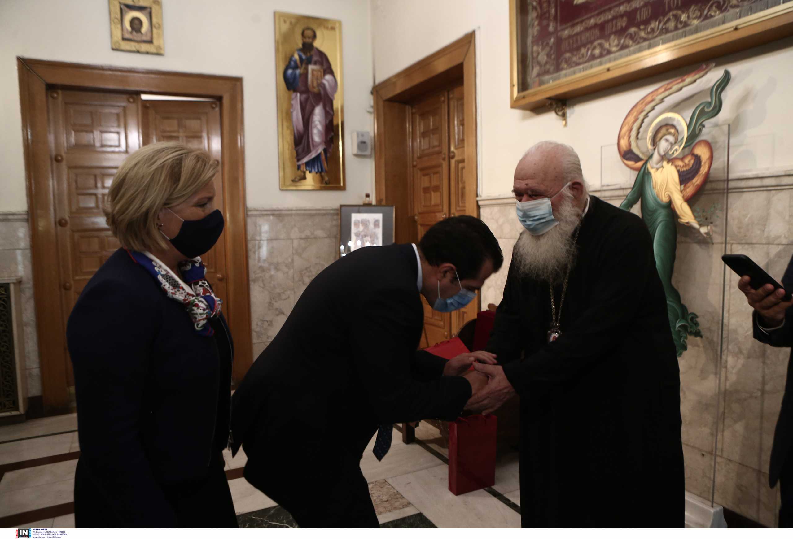 Ο Ιερώνυμος διαβεβαίωσε Πλεύρη και Γκάγκα: Η Εκκλησία αρωγός για τους εμβολιασμούς