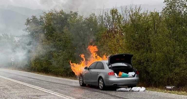 Παναγιώτης Ψωμιάδης: Στις φλόγες το αυτοκίνητό του ενώ οδηγούσε