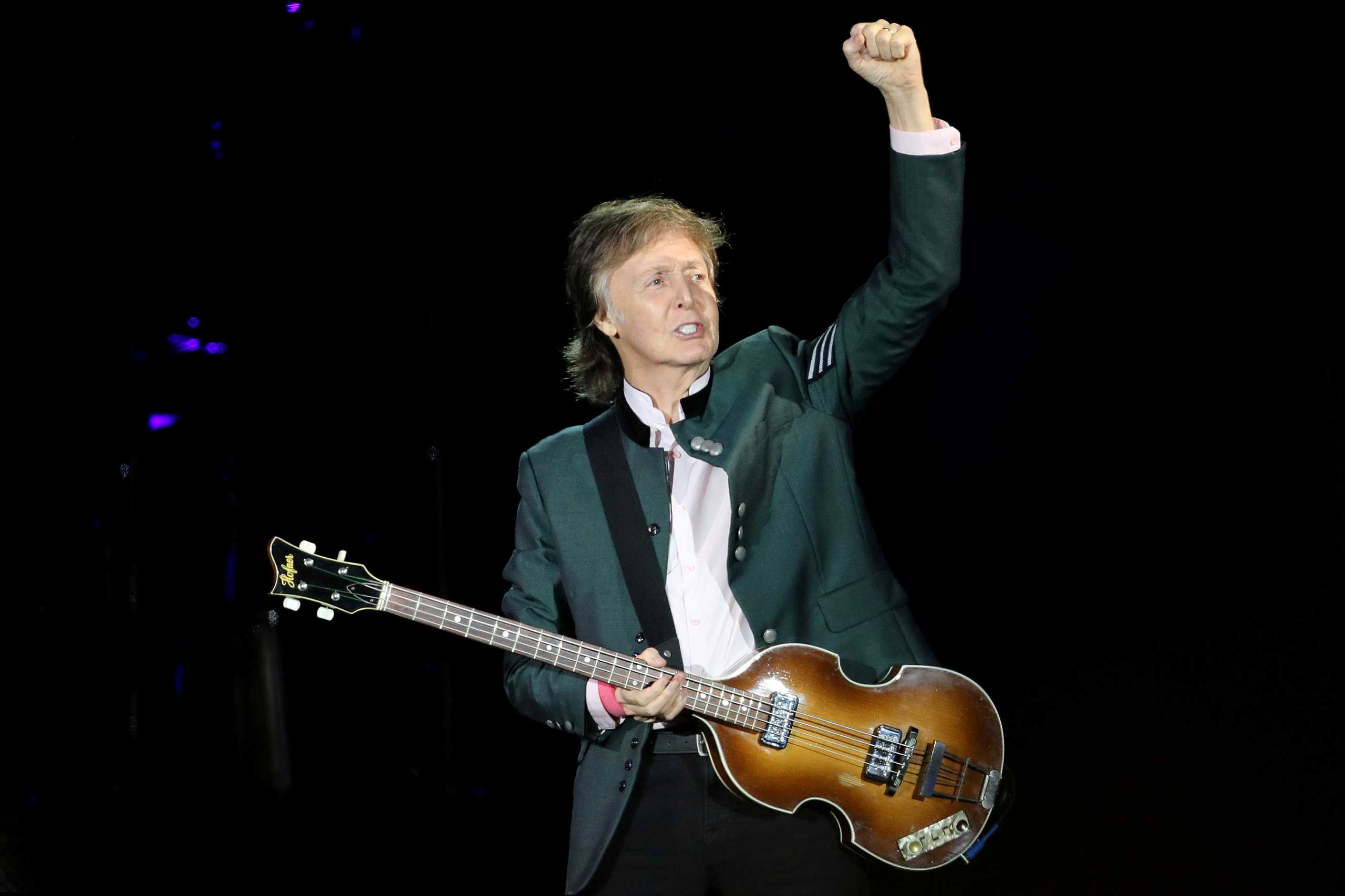 FILE PHOTO: British musician Paul McCartney performs during the "One on One" tour concert in Porto Alegre, Brazil October 13, 2017. REUTERS