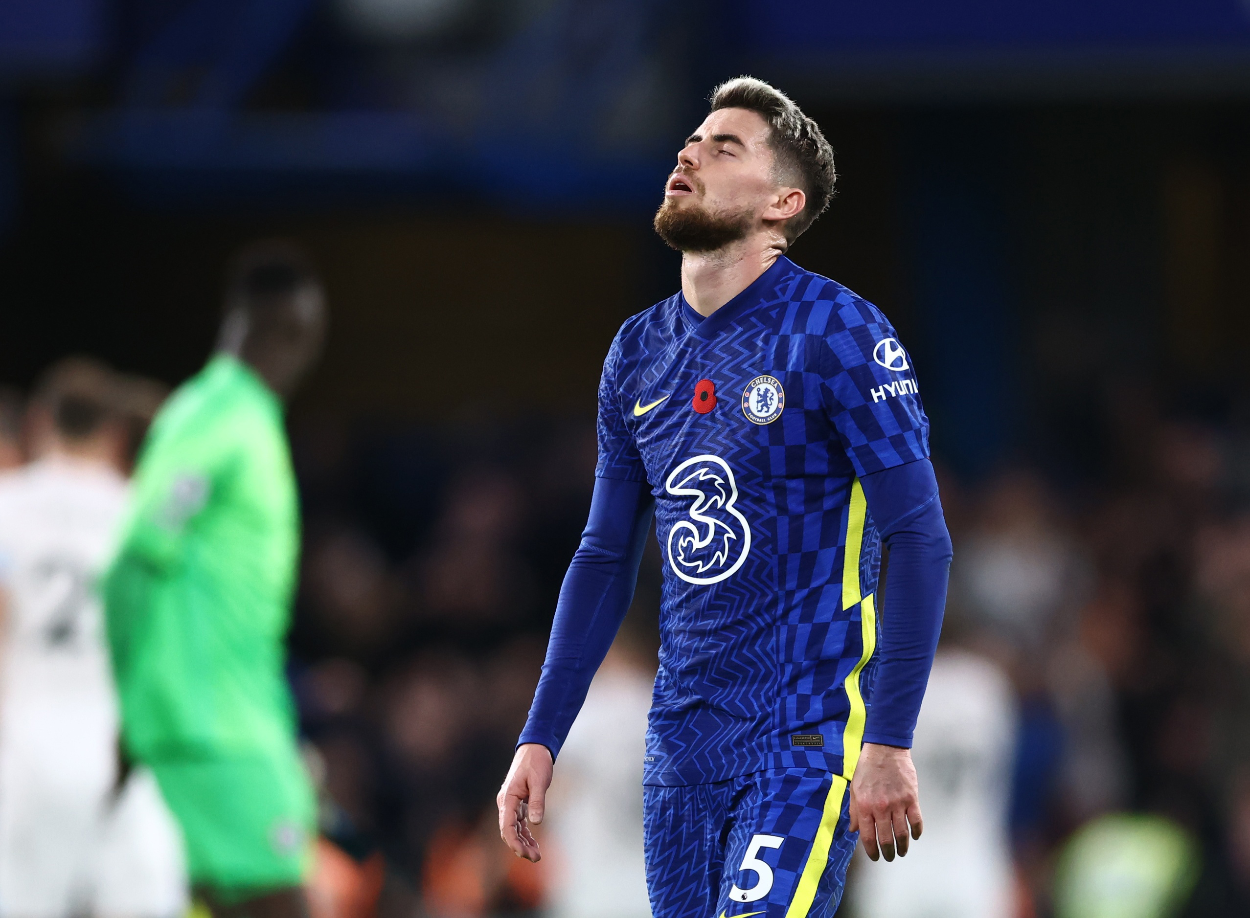 Soccer Football - Premier League - Chelsea v Burnley - Stamford Bridge, London, Britain - November 6, 2021 Chelsea's Jorginho looks dejected after the match REUTERS