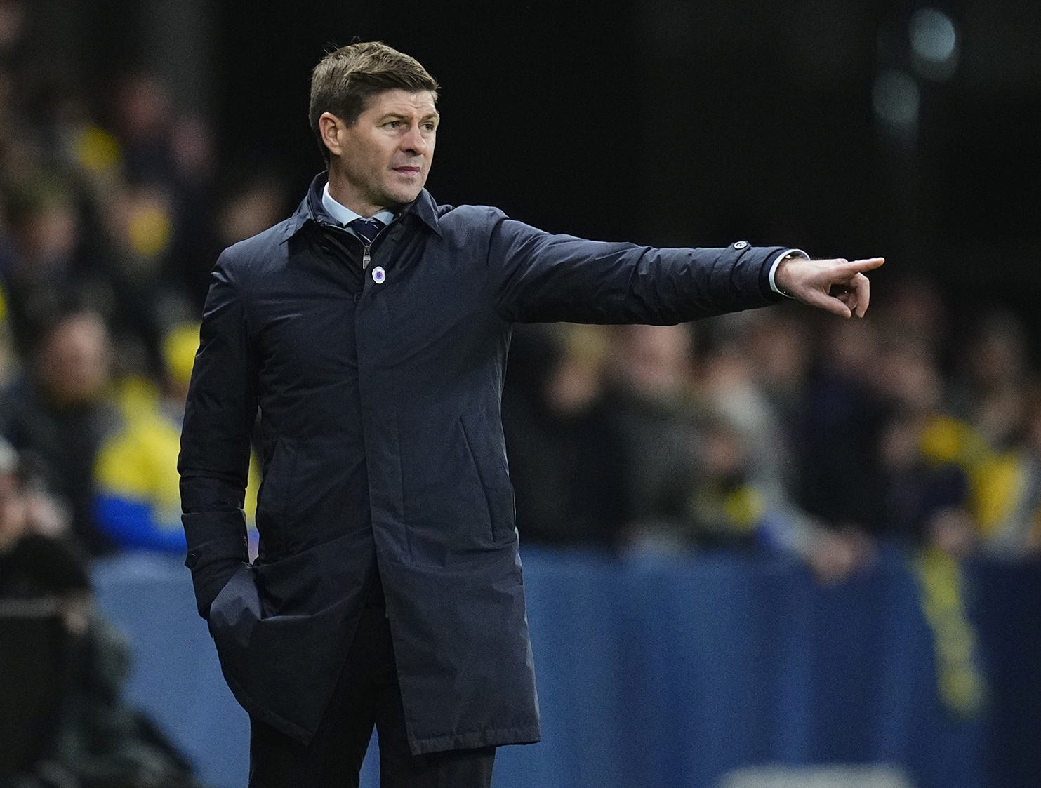 Soccer Football - Europa League - Group A - Brondby v Rangers - Brondby Stadium, Brondby, Denmark - November 4, 2021 Rangers manager Steven Gerrard Martin Sylvest