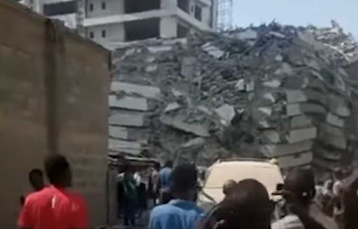 Νιγηρία: Κατέρρευσε υπό κατασκευή ουρανοξύστης – Δεκάδες θαμμένοι στα συντρίμμια