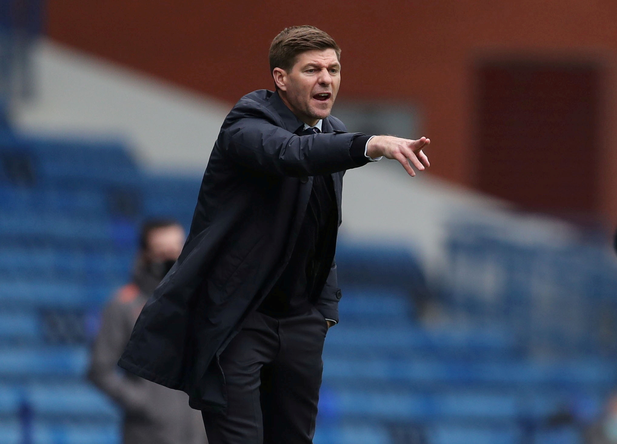 FILE PHOTO: Soccer Football - Scottish Cup Fourth Round - Rangers v Celtic - Ibrox Stadium, Glasgow, Scotland, Britain - April 18, 2021 Rangers manager Steven Gerrard REUTERS
