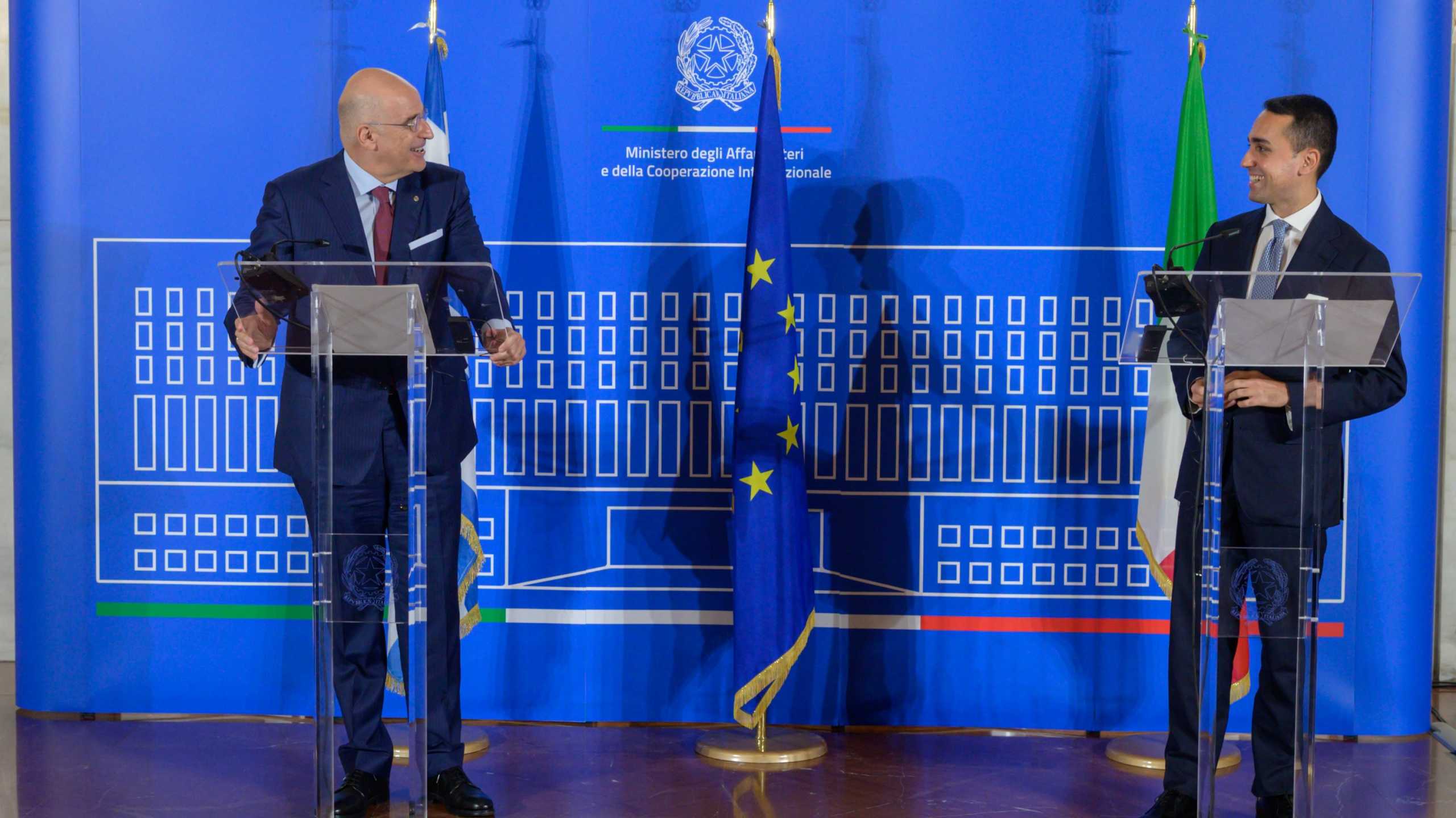Νίκος Δένδιας σε Ντι Μάιο: Οι προκλήσεις της Τουρκίας αφορούν και την Ιταλία