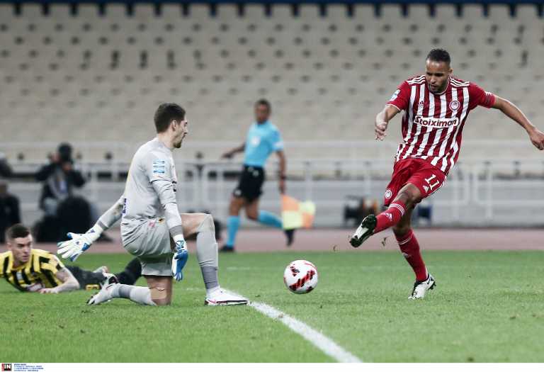 Superleague 1, ΑΕΚ – Ολυμπιακός: Το γκολ του Ελ Αραμπί για το 1-2 στο ντέρμπι