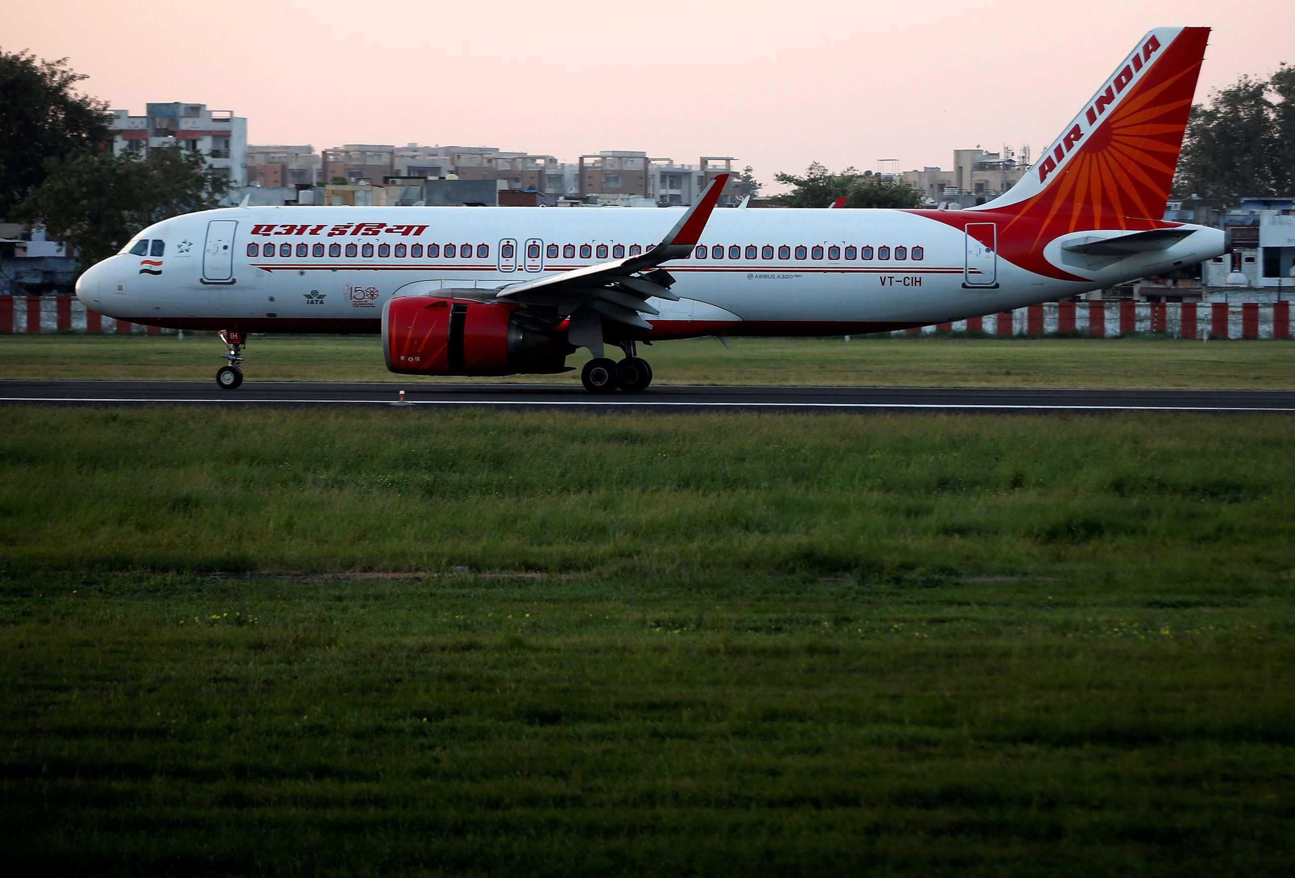 An Air India Airbus A320neo passenger plane moves on the runway after landing at Sardar Vallabhbhai Patel International Airport, in Ahmedabad, India, October 22, 2021.  REUTERS