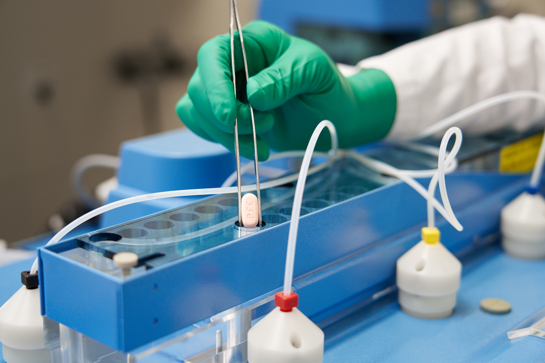 Paxlovid, a Pfizer's coronavirus disease (COVID-19) pill, is seen manufactured in Freiburg, Germany, in this undated handout photo obtained by Reuters on November 16, 2021. Pfizer