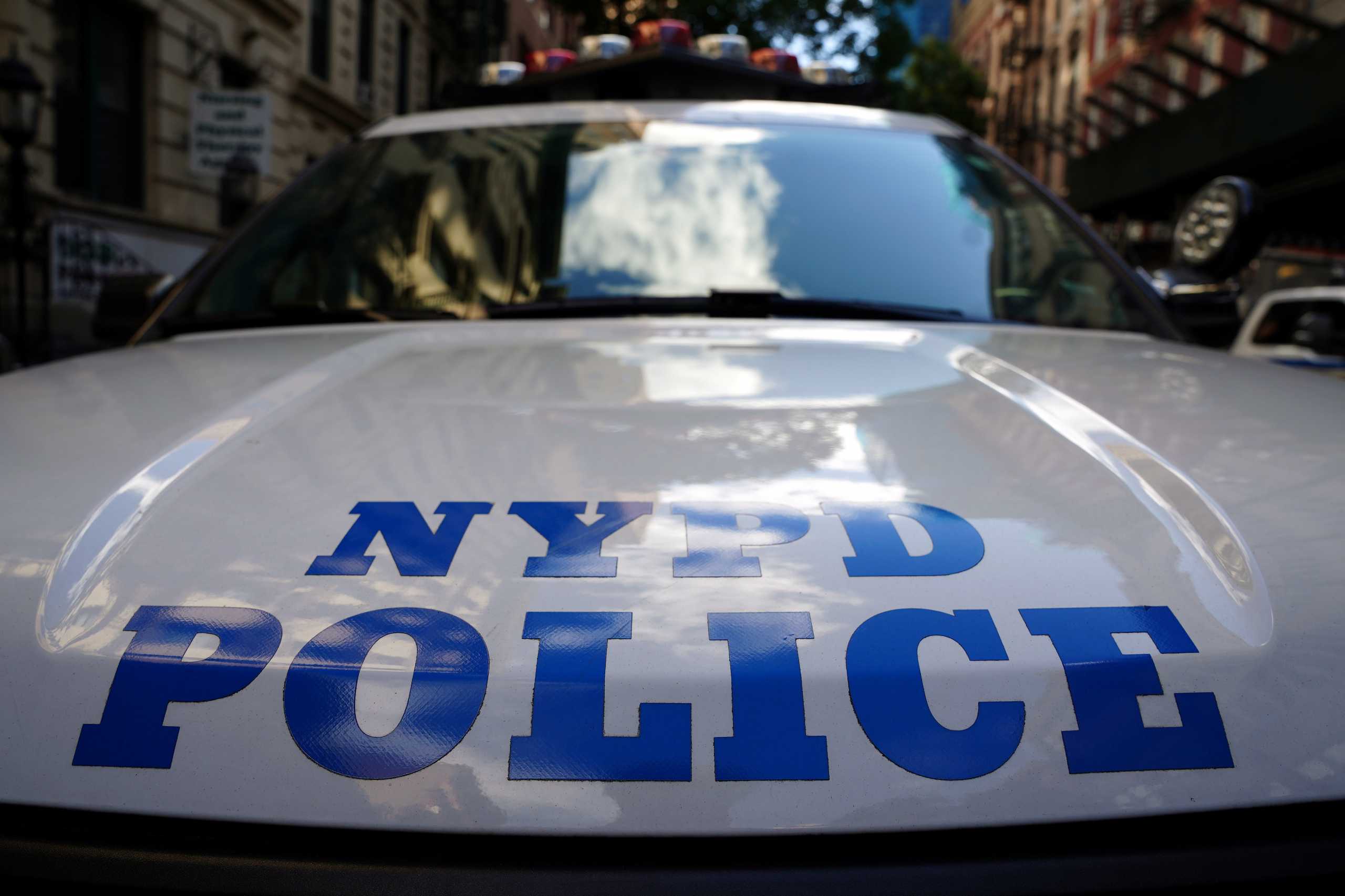 A New York City police car is pictured, amid the coronavirus disease (COVID-19) pandemic, in the Manhattan borough of New York City, New York, U.S., November 1, 2021.  REUTERS