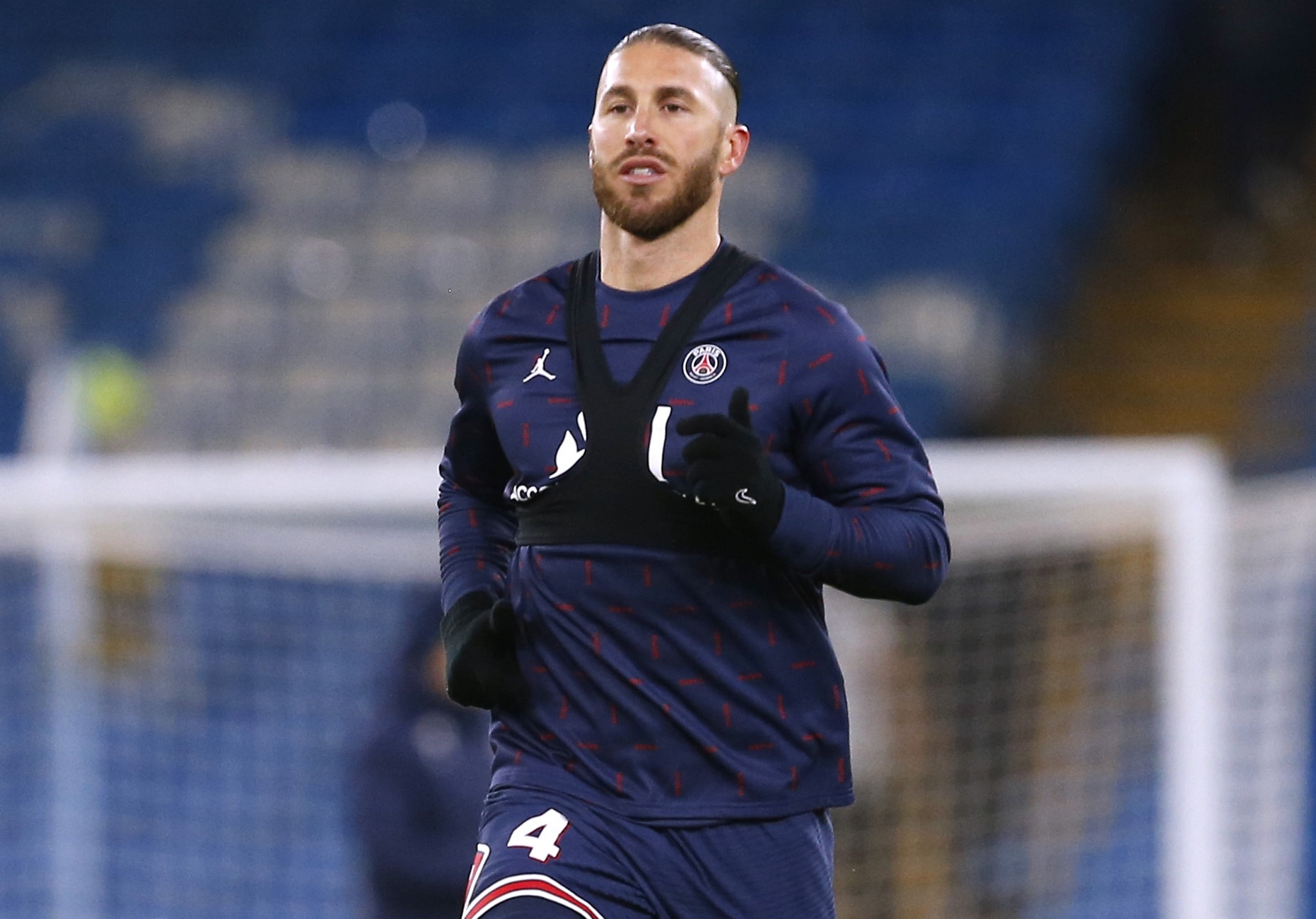 Soccer Football - Champions League - Group A - Manchester City v Paris St Germain - Etihad Stadium, Manchester, Britain - November 24, 2021 Paris St Germain's Sergio Ramos after the match REUTERS