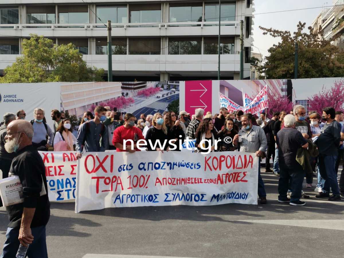 Συλλαλητήριο στο Σύνταγμα από πληγέντες φυσικών καταστροφών