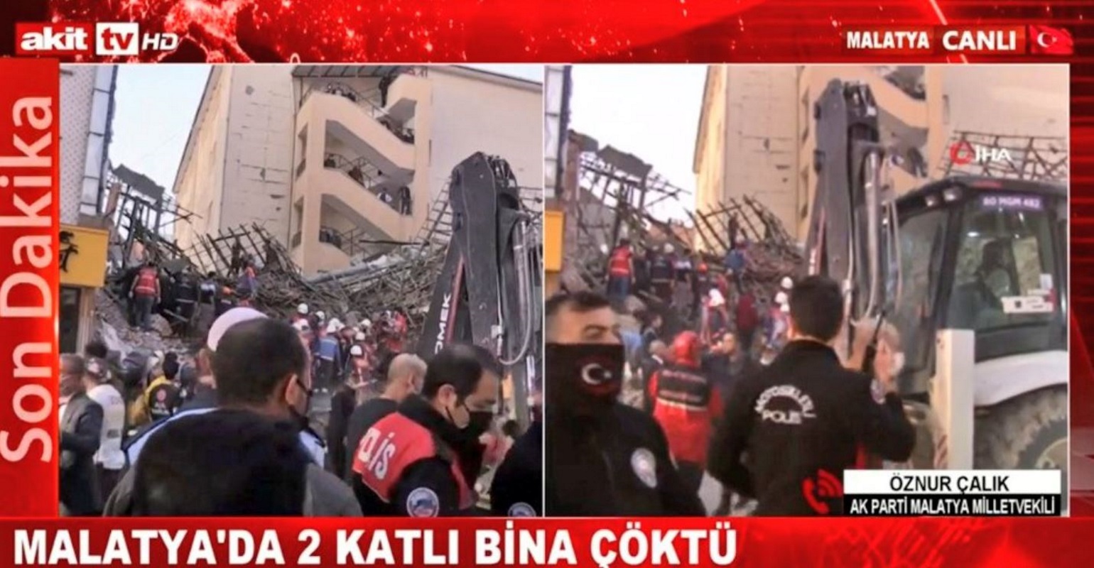Τουρκία: Κανένας θάνατος κατά την κατάρρευση κτιρίου στην Μαλάτια – 21 οι διασωθέντες