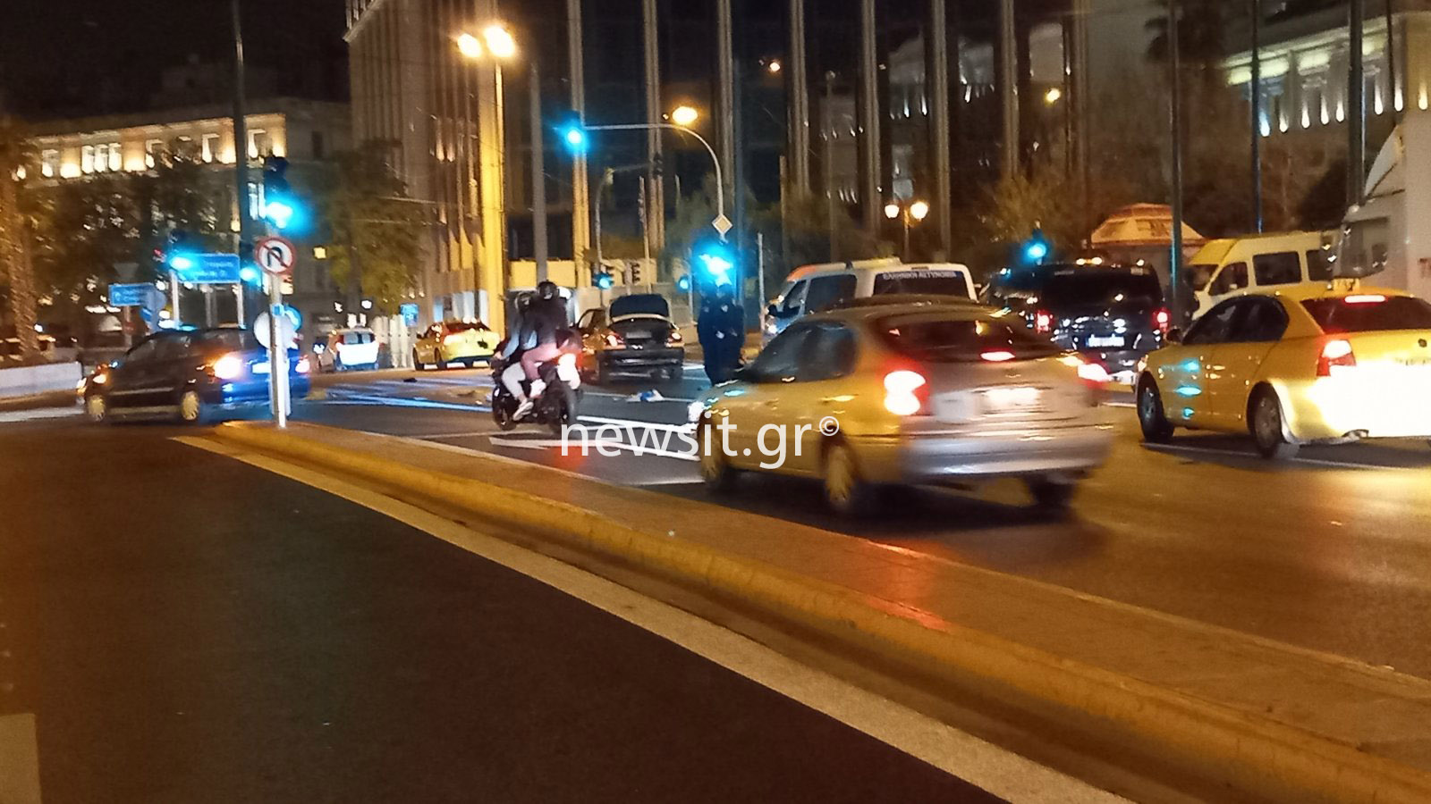 Το τροχαίο στη Βουλή μπροστά στα μάτια των εργαζομένων του Κέντρου Διαχείρισης Κυκλοφορίας της Περιφέρειας